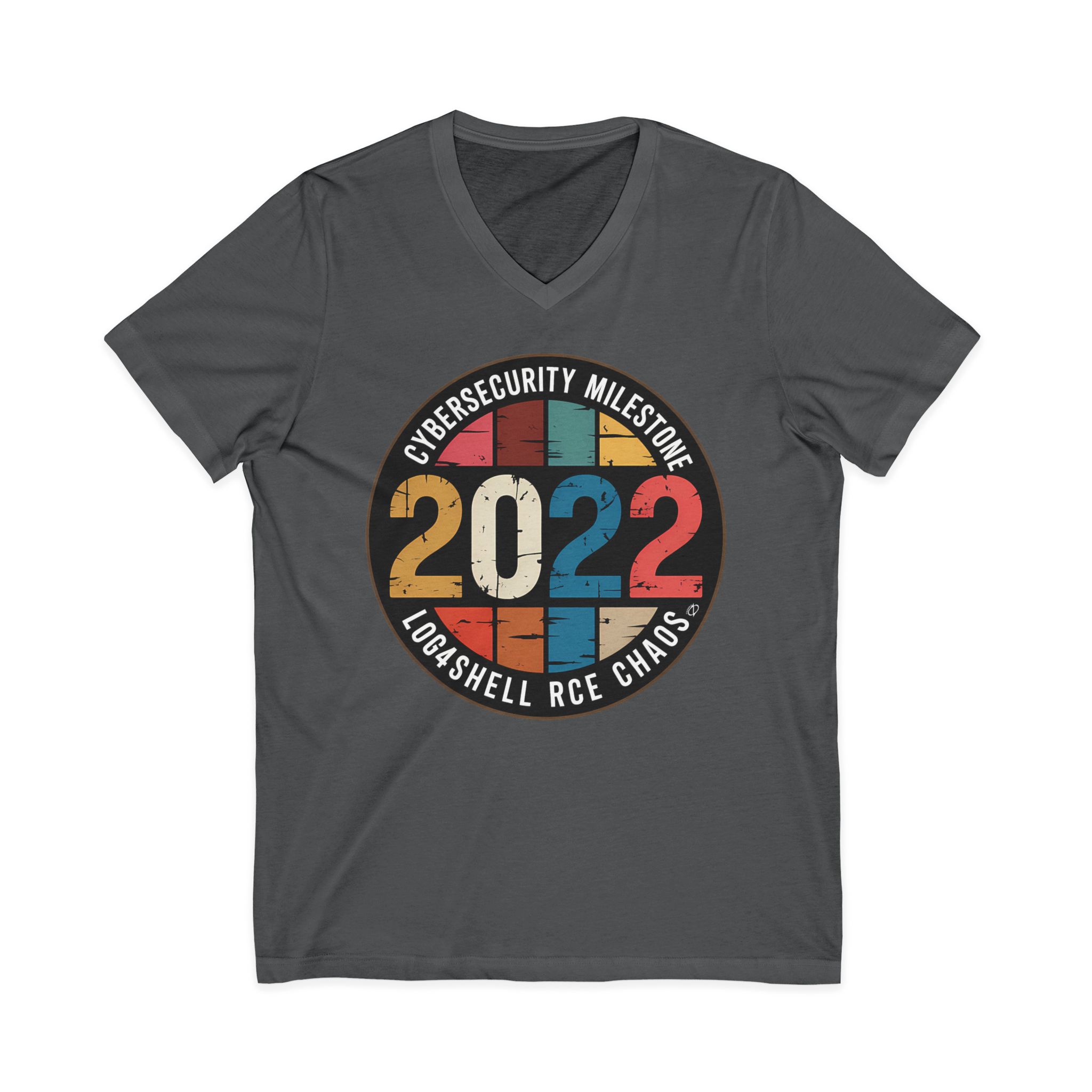 Log4Shell RCE Cybersecurity Milestone V-Neck Tee