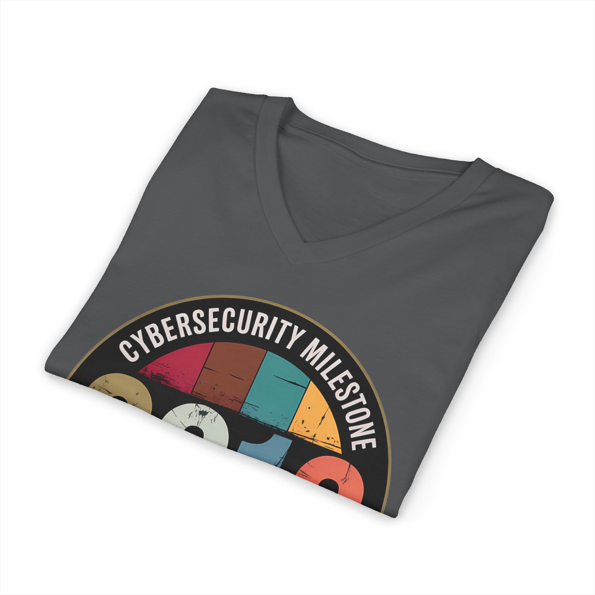 Stuxnet Cyber Milestone V-Neck Tee