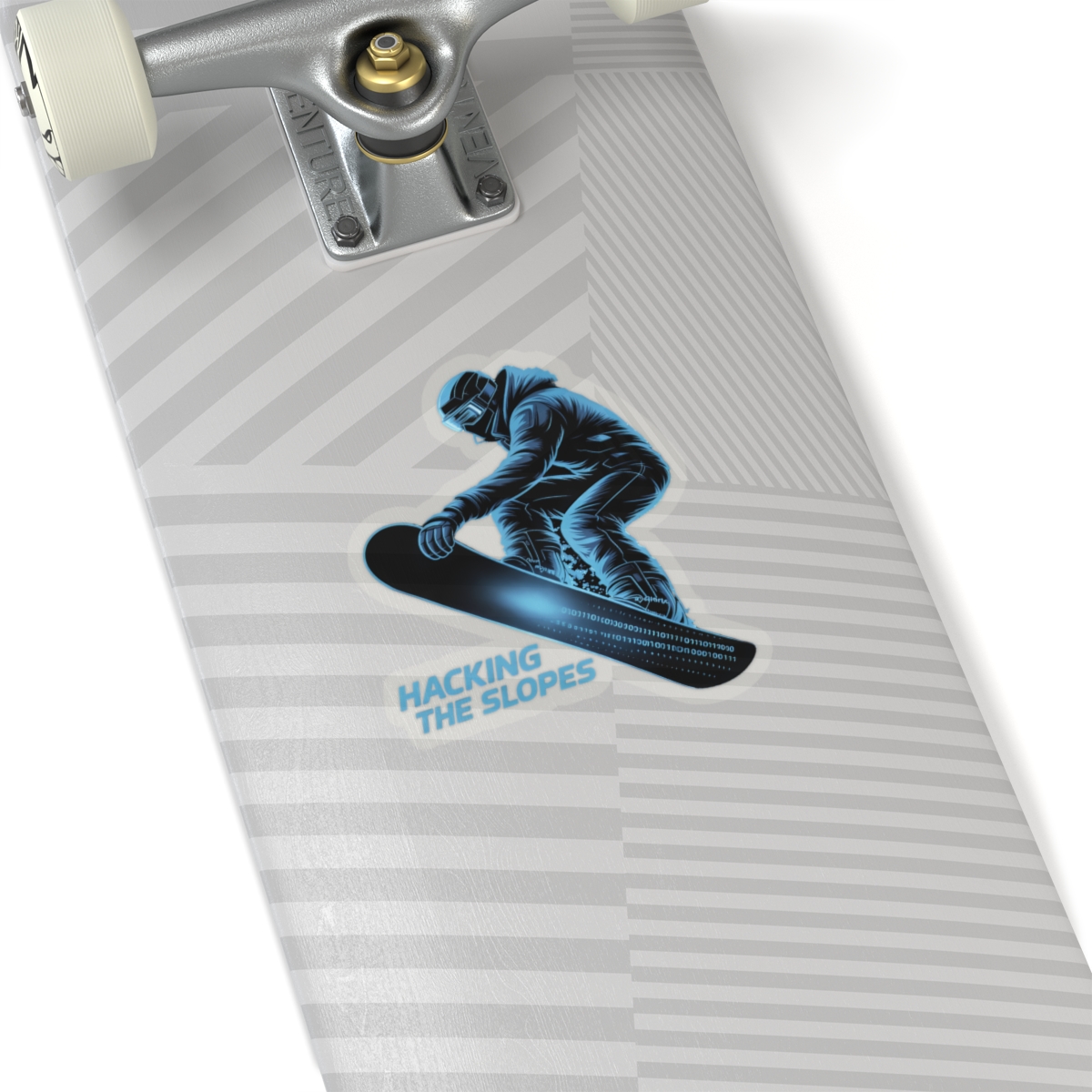 Hacking the Slopes Snowboarder Hacker Sticker