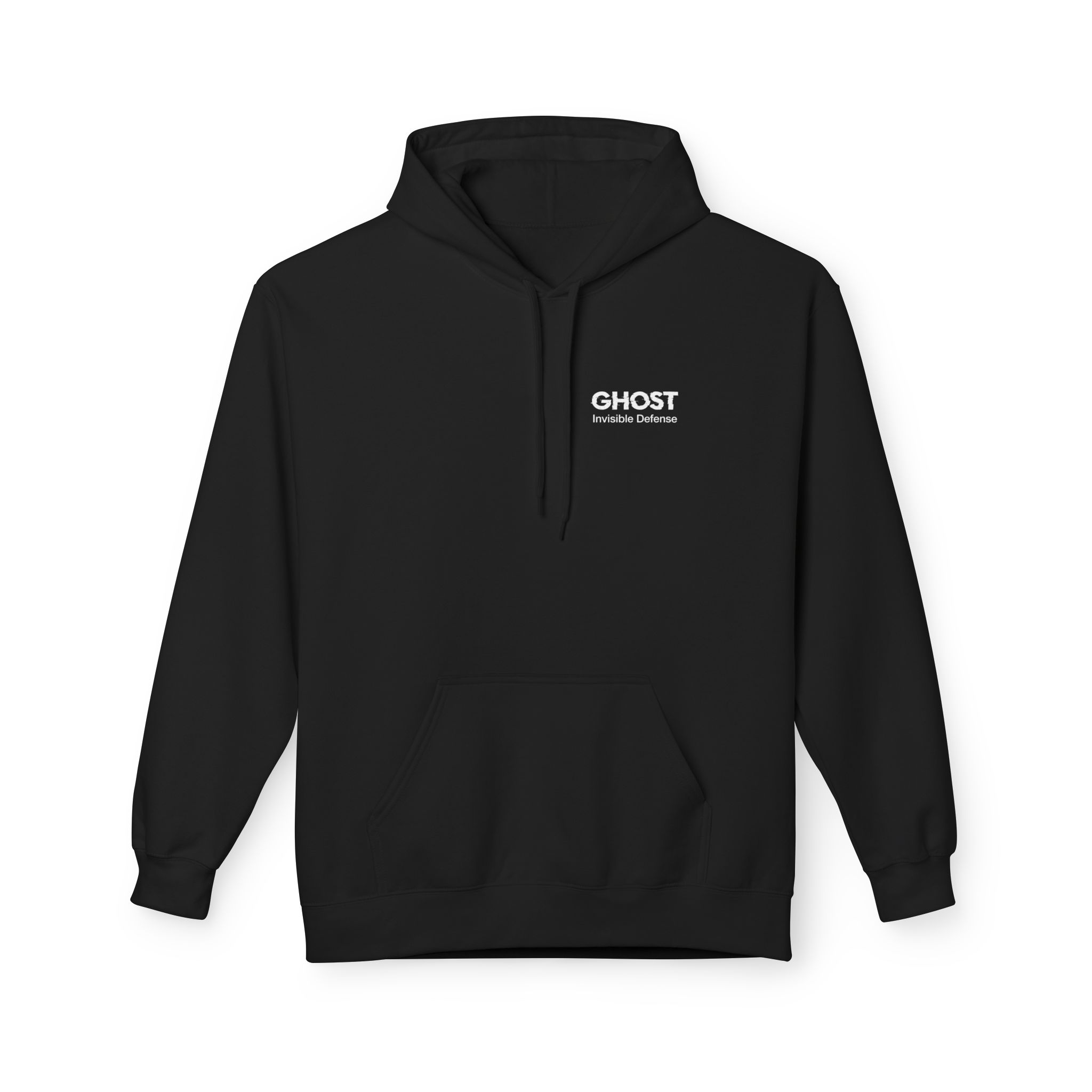 GHOST Invisible Defense Hacker Softstyle Hoodie | Winter Cyber Streetwear Gift
