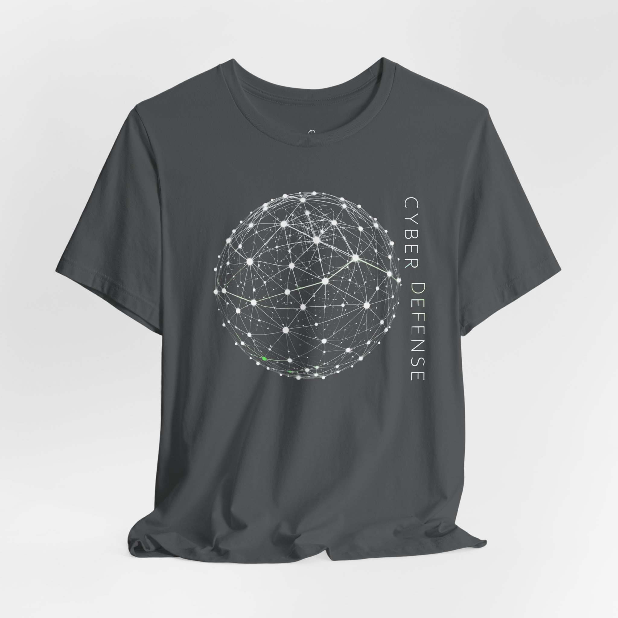 Cyber Defense Network Sphere Graphic T-Shirt