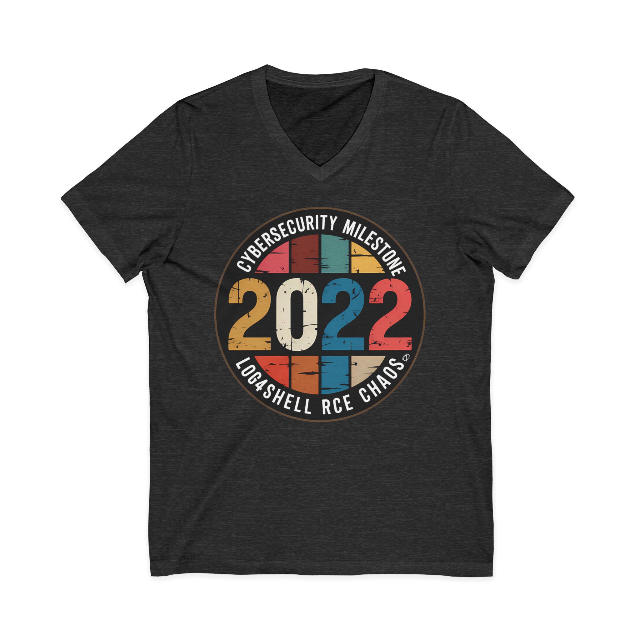 Log4Shell RCE Cybersecurity Milestone V-Neck Tee