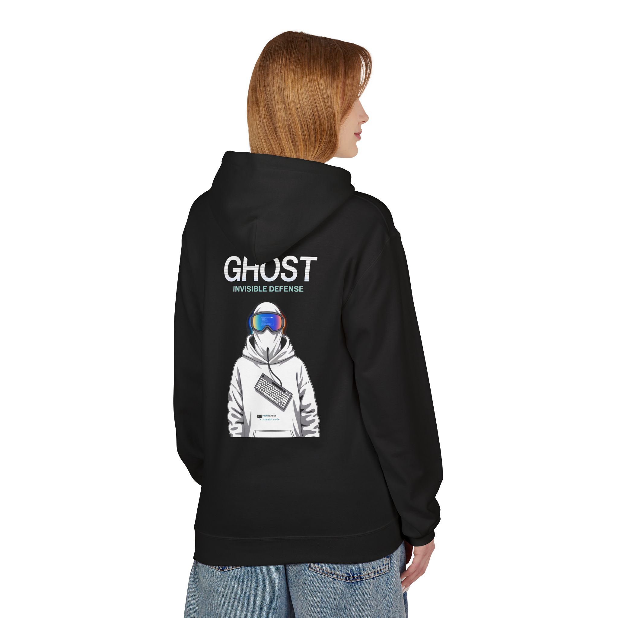 Ghost Invisible Defense Hacker Softstyle Hoodie