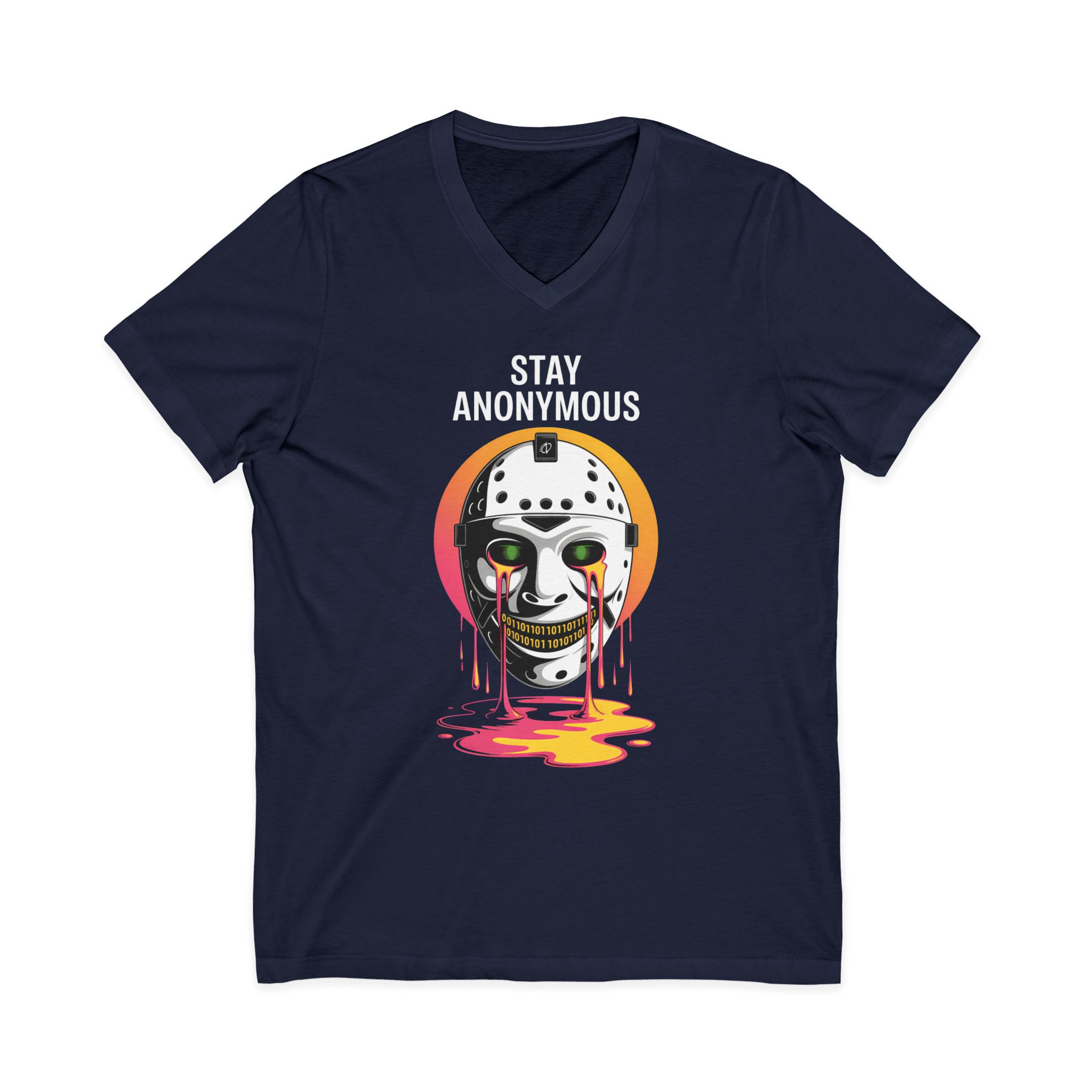 Stay Anonymous Mask V-Neck Tee