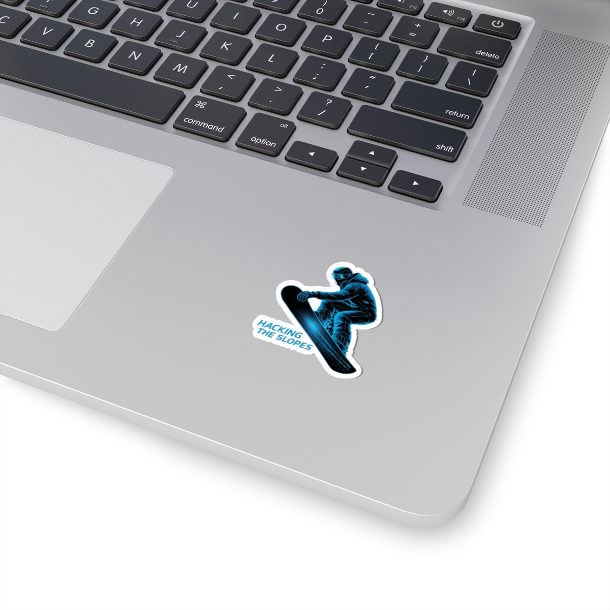 Hacking the Slopes Snowboarder Hacker Sticker