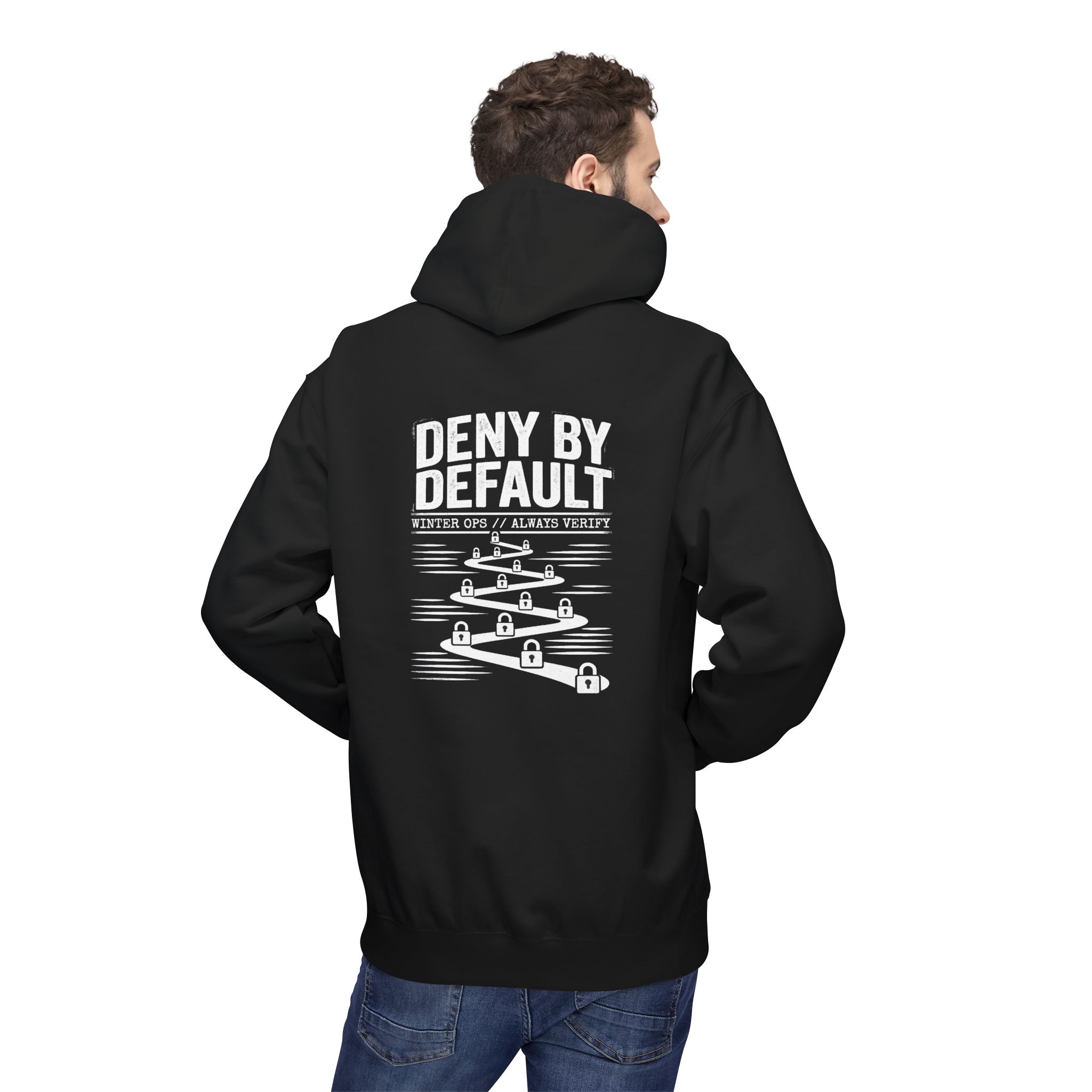 Deny By Default Cybersecurity Softstyle Hoodie