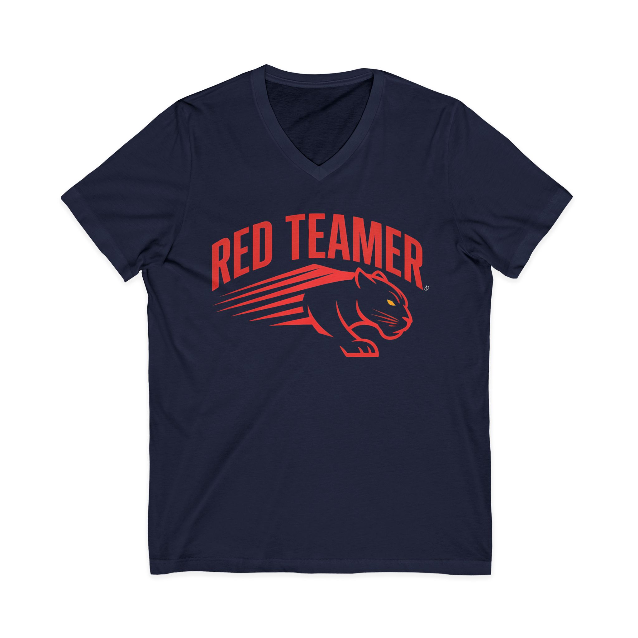 Red Teamer Panther V-Neck Tee