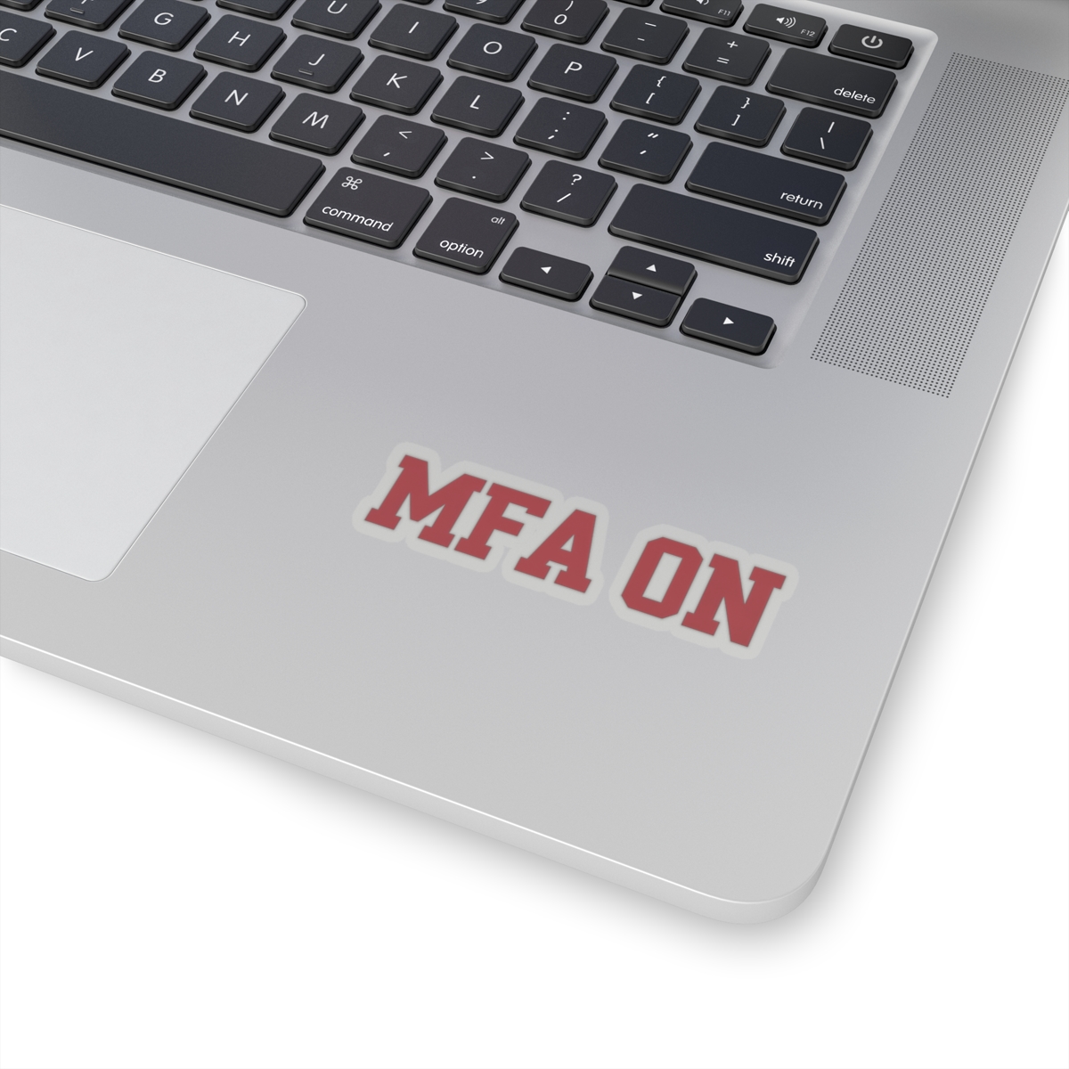 MFA ON Cybersecurity Sticker