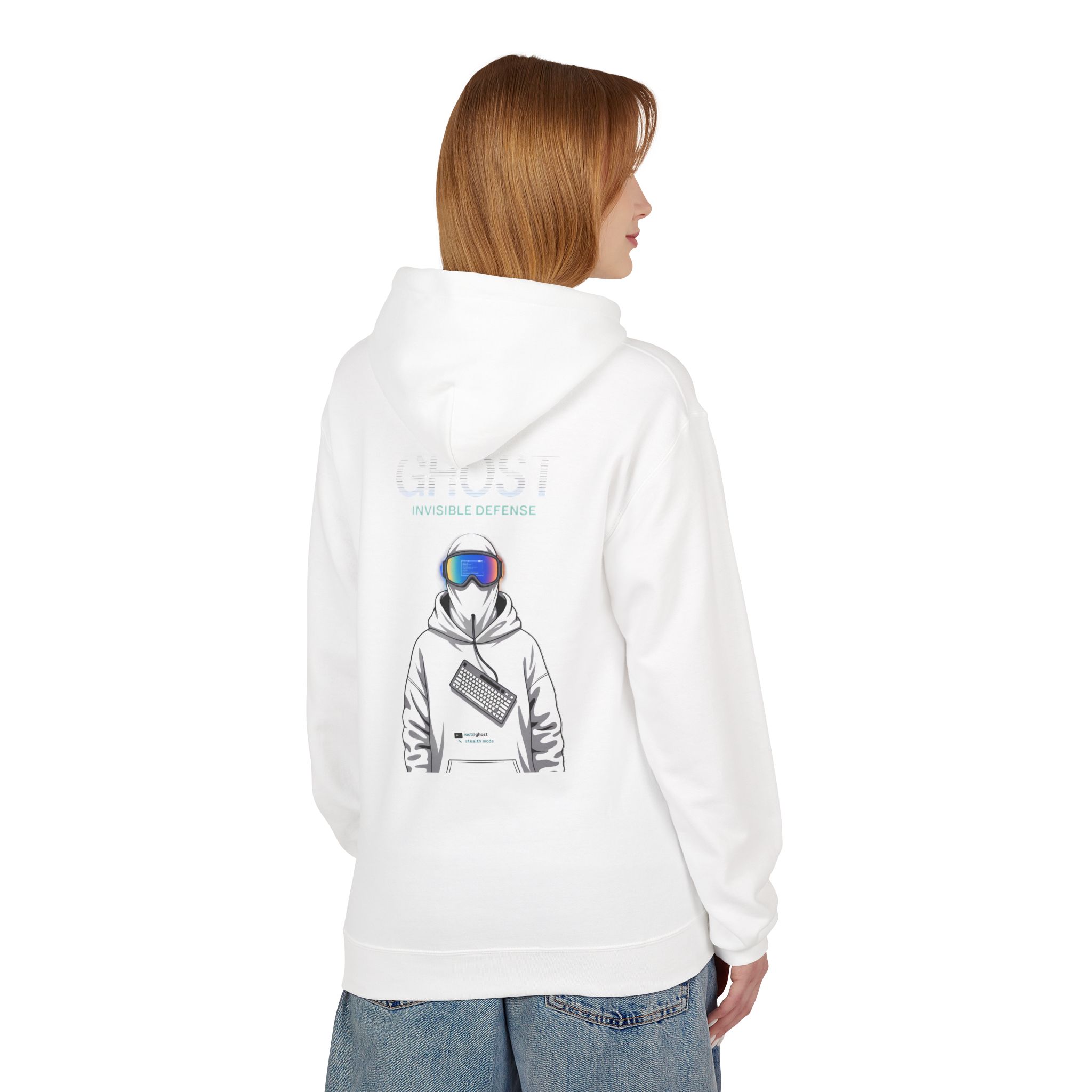 Ghost Invisible Defense Hacker Softstyle Hoodie