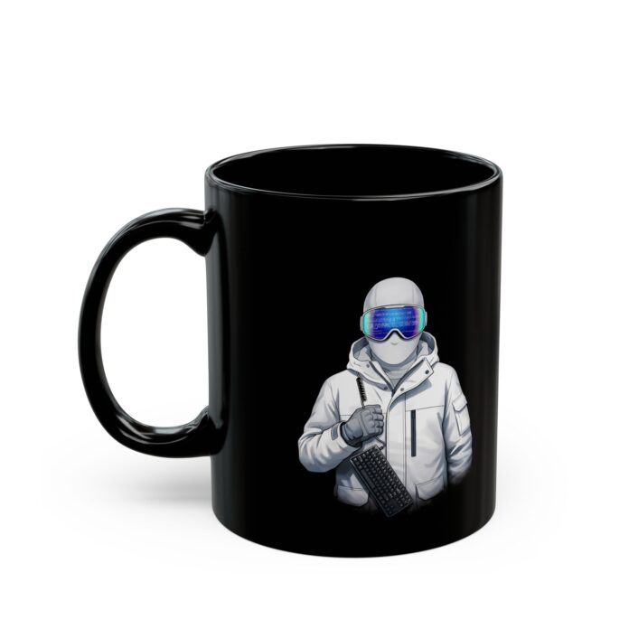 Clean Code, Clean Ice Cybersecurity Coffee Mug, Winter Hacker Gift