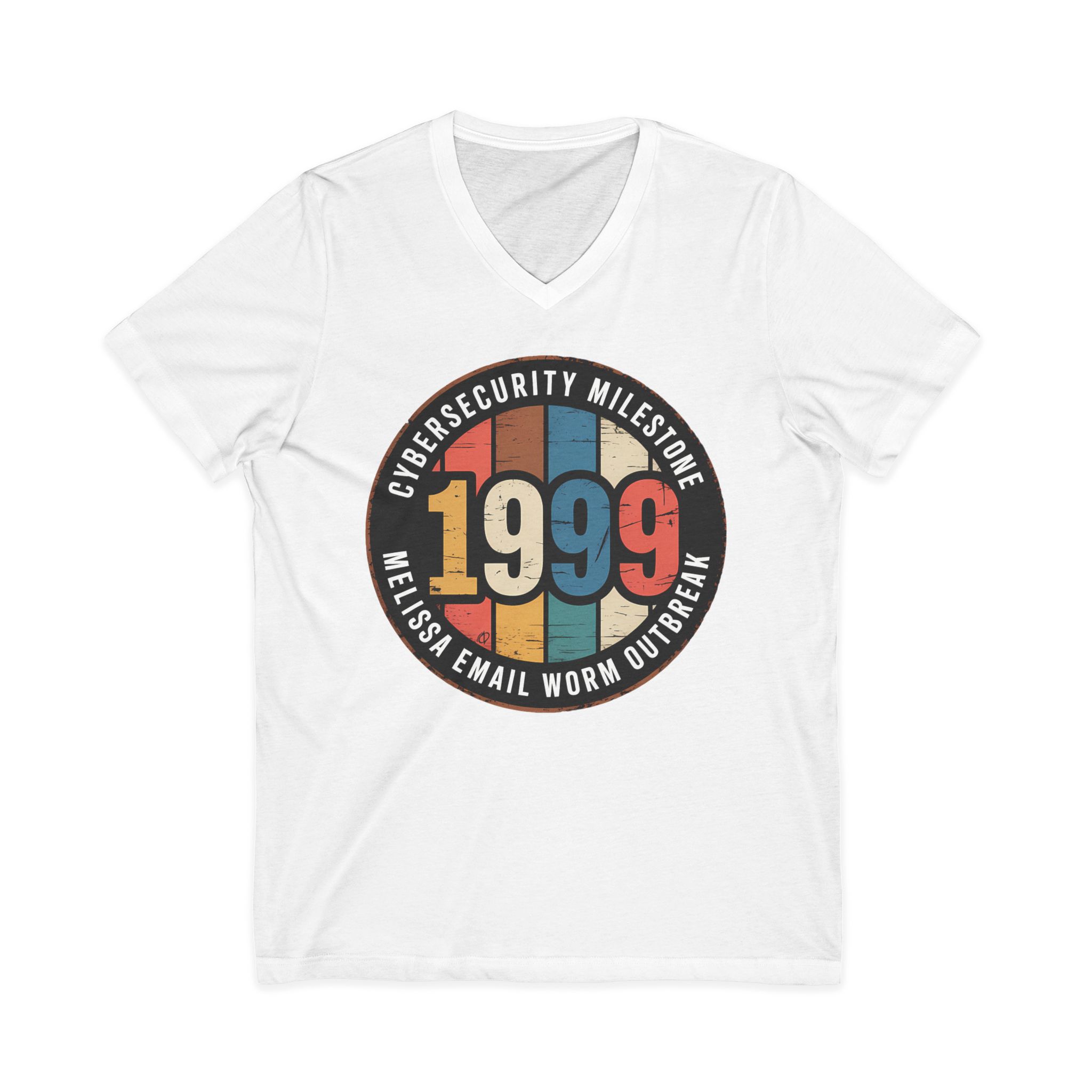Melissa Worm Cybersecurity Milestone V-Neck Tee