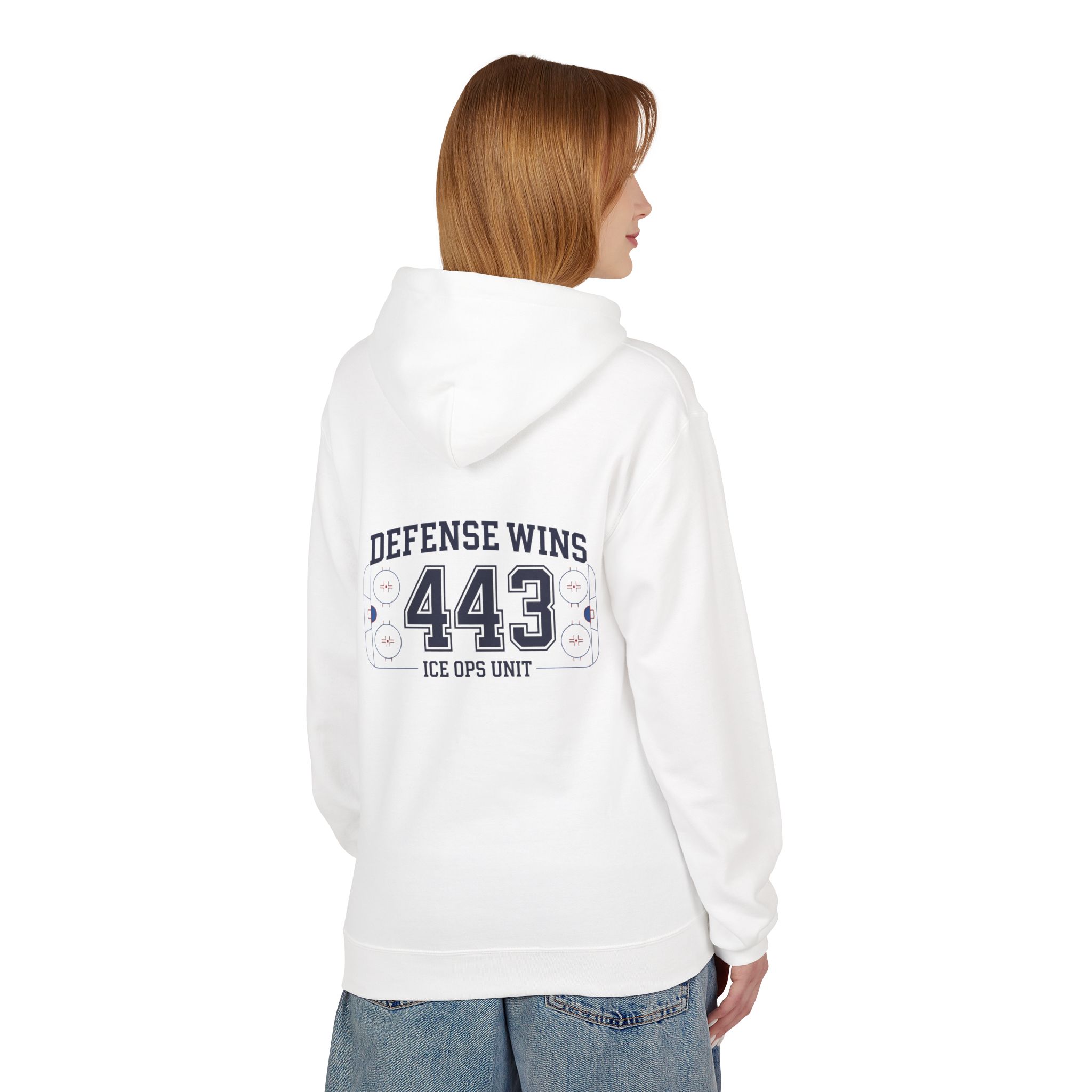 Defense Wins 443 ICE OPS UNIT Cybersecurity Softstyle Hoodie