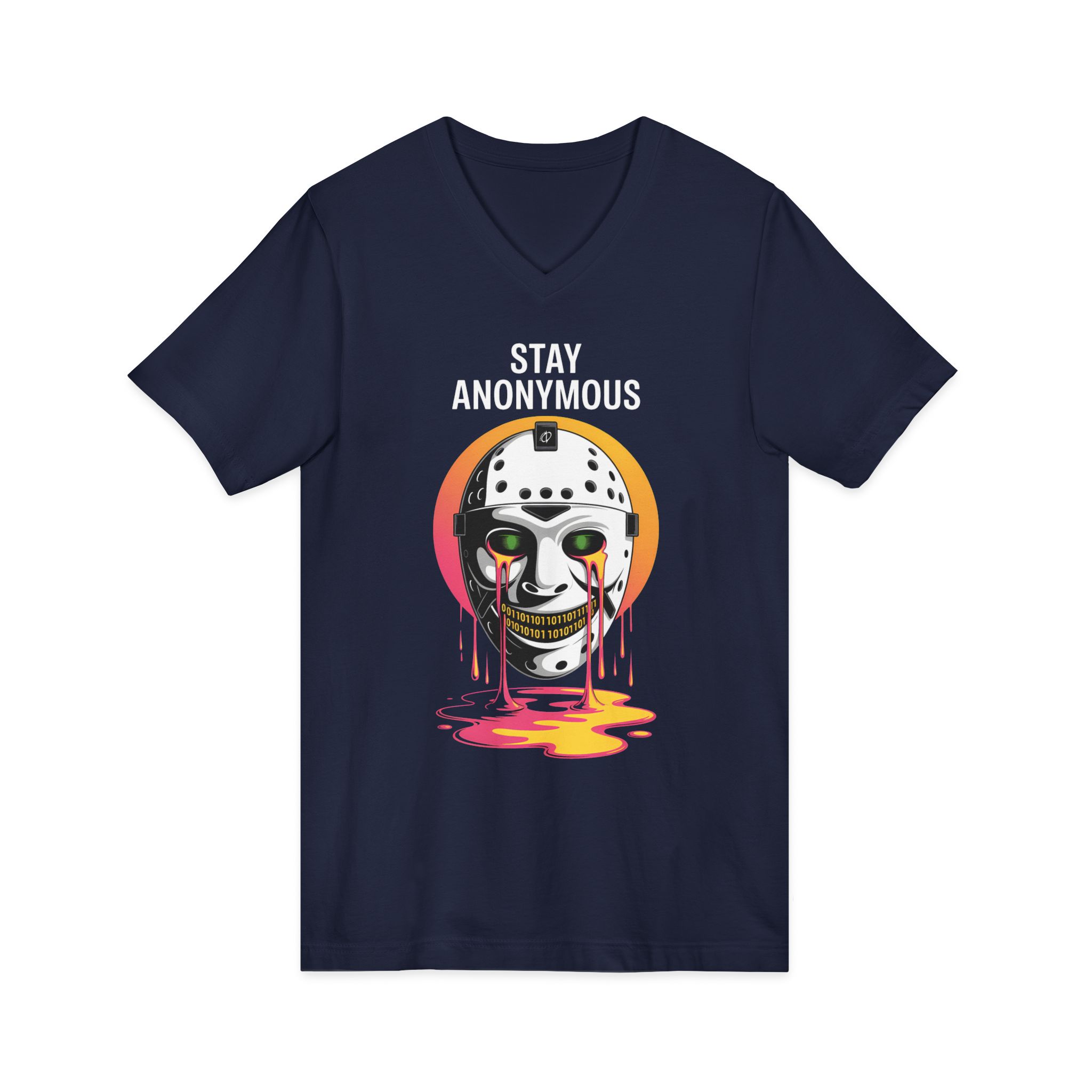 Stay Anonymous Mask V-Neck Tee