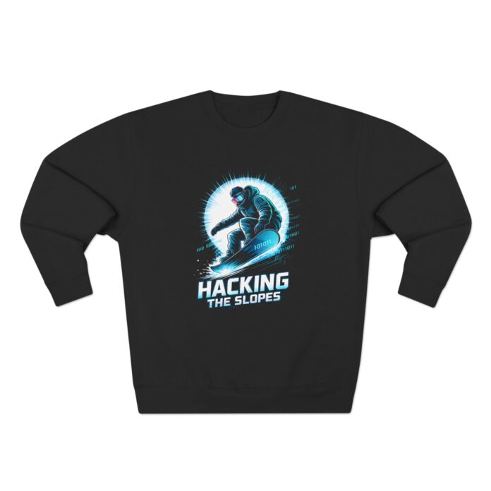 Hacking the Slopes Premium Sweatshirt – Cyberpunk Snowboard