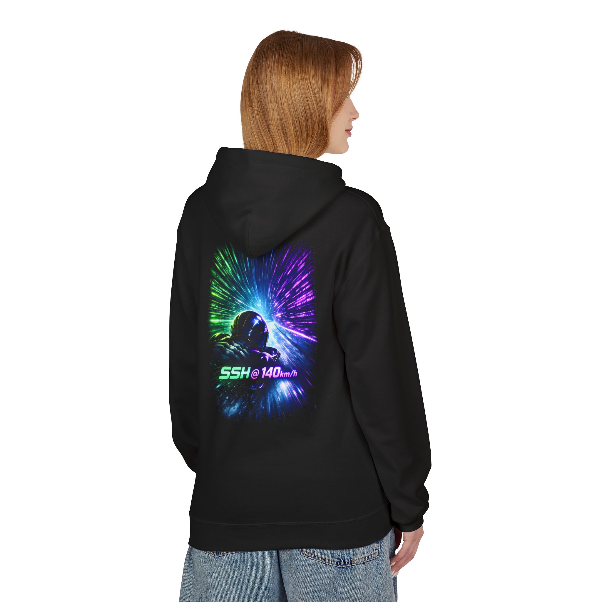 SSH @ 140km/h Cyberpunk Hacker Softstyle Hoodie | Winter Cyber Streetwear