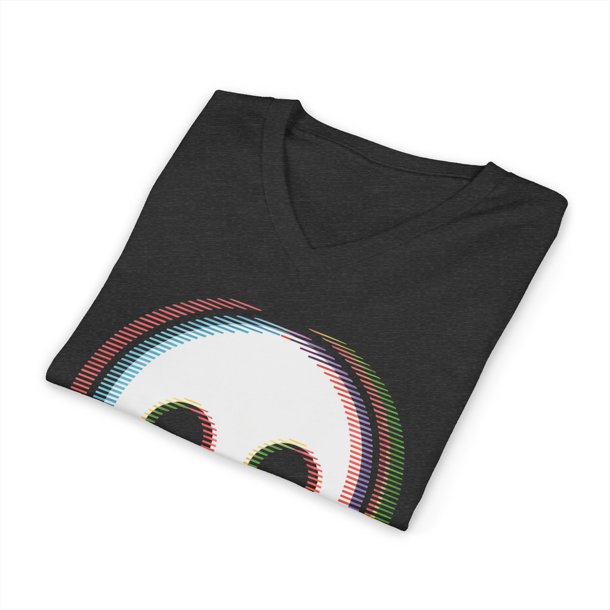 Glitch Ghost V-Neck Tee