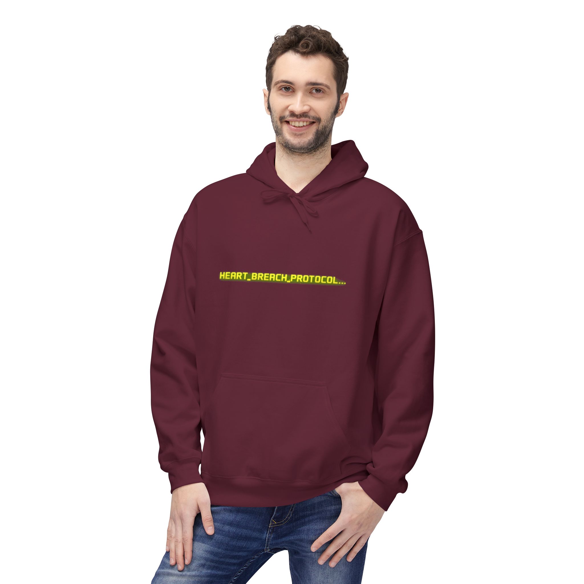Heart Breach Protocol Cybersecurity Valentine Softstyle Hoodie