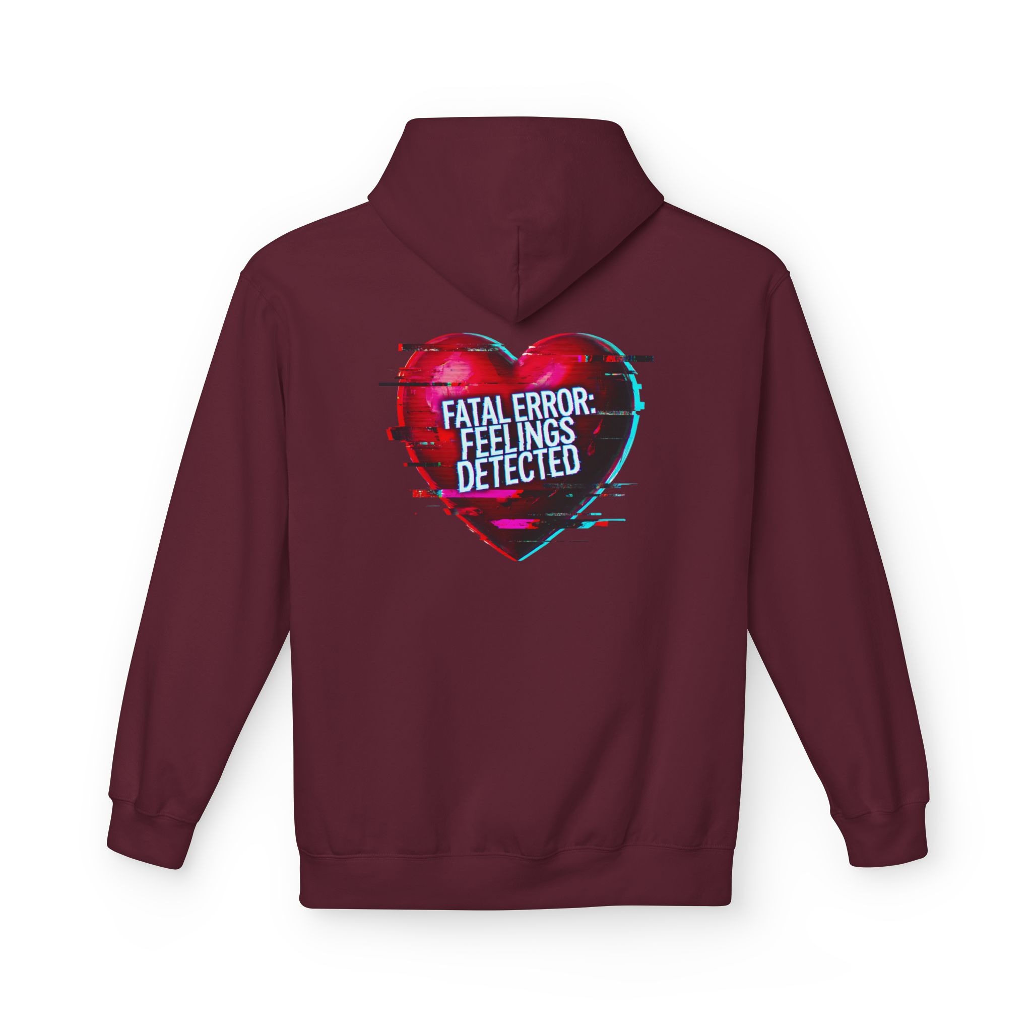 Fatal Error Feelings Detected Cybersecurity Valentine Softstyle Hoodie