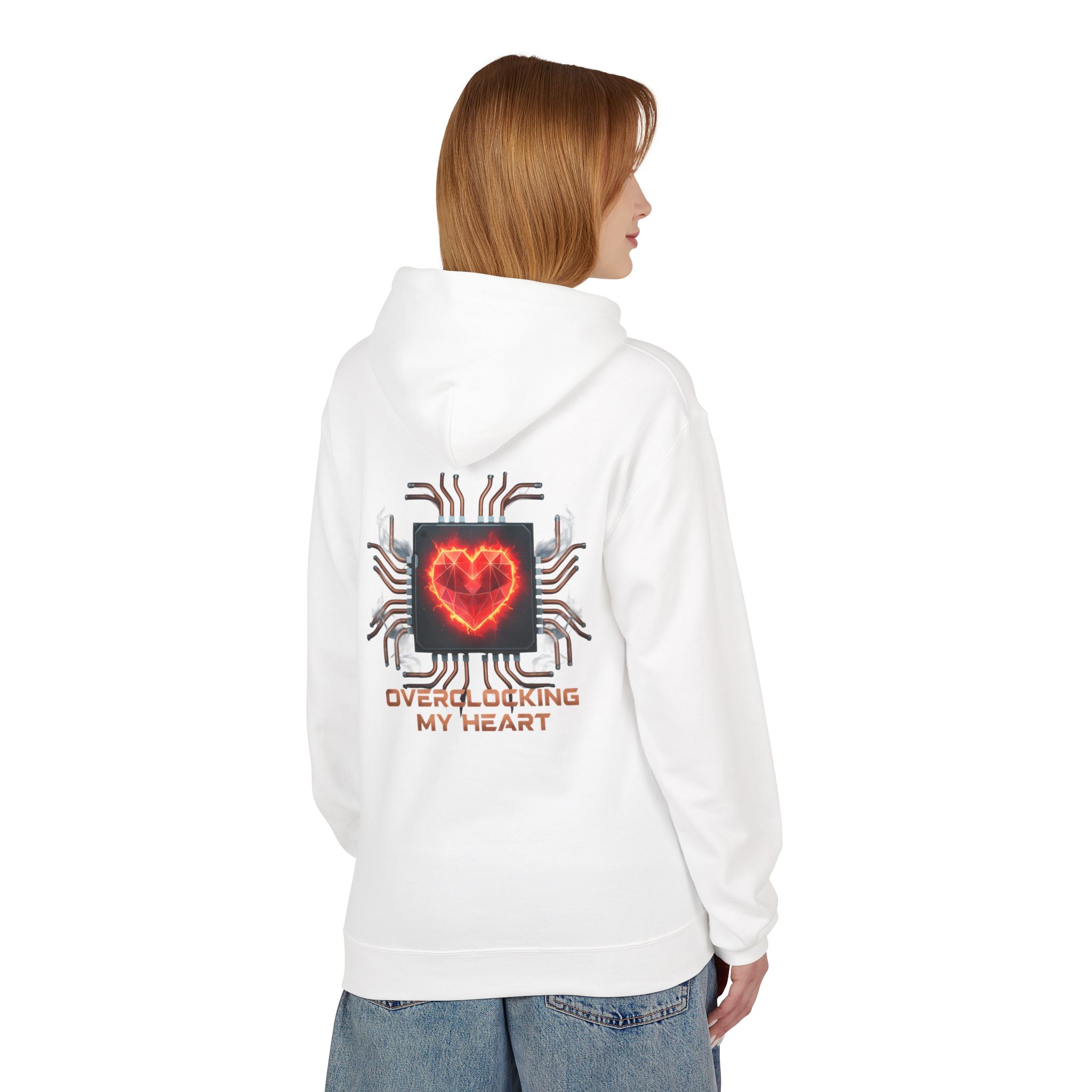 Overclocking My Heart Cybersecurity Softstyle Hoodie