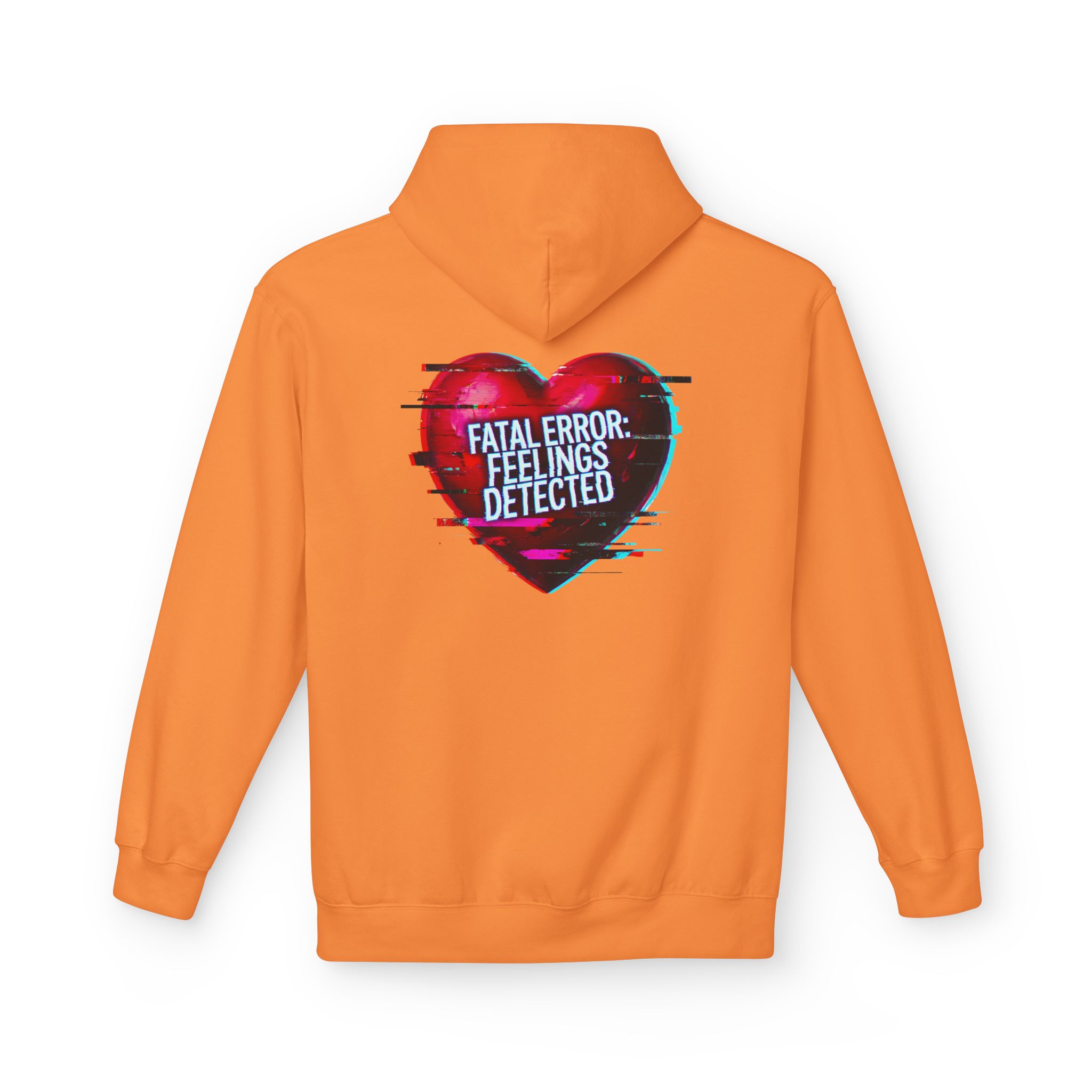 Fatal Error Feelings Detected Cybersecurity Valentine Softstyle Hoodie