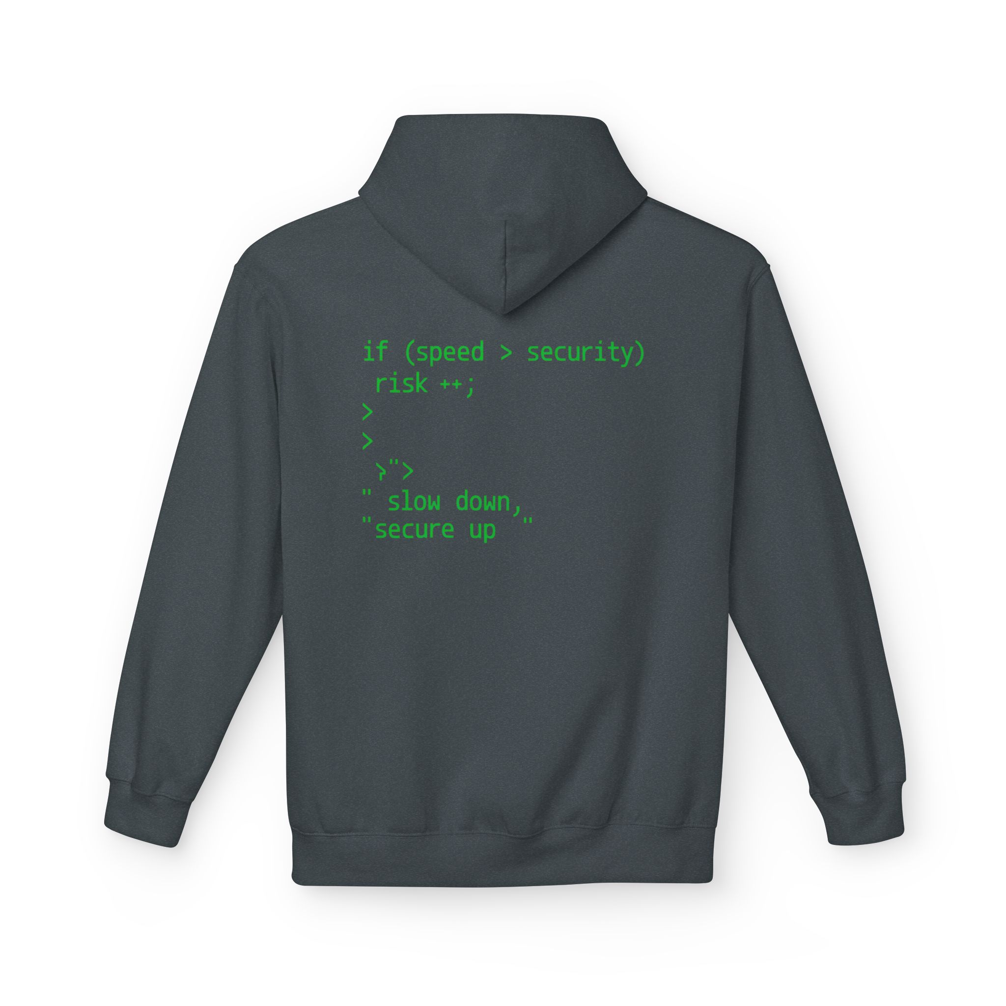 “Slow Down, Secure Up” – Cybersecurity Softstyle Hoodie