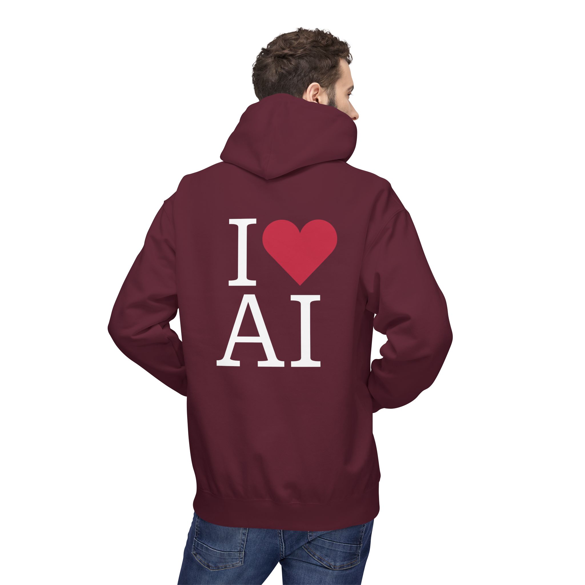I Love AI Softstyle Hoodie