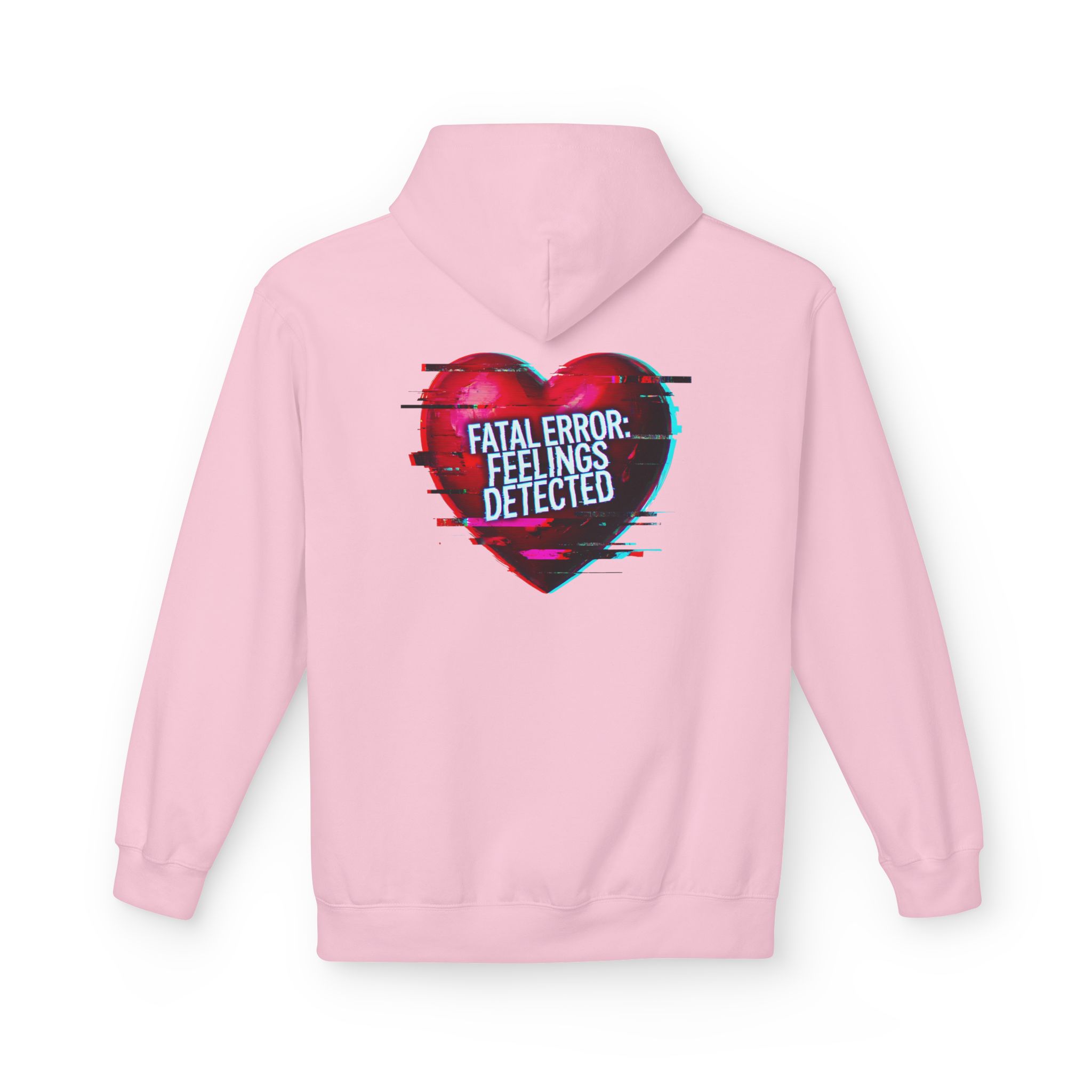 Fatal Error Feelings Detected Cybersecurity Valentine Softstyle Hoodie