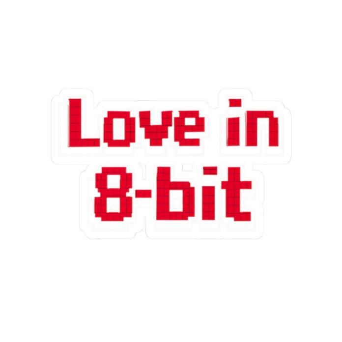 Valentine Love in 8-Bit Sticker