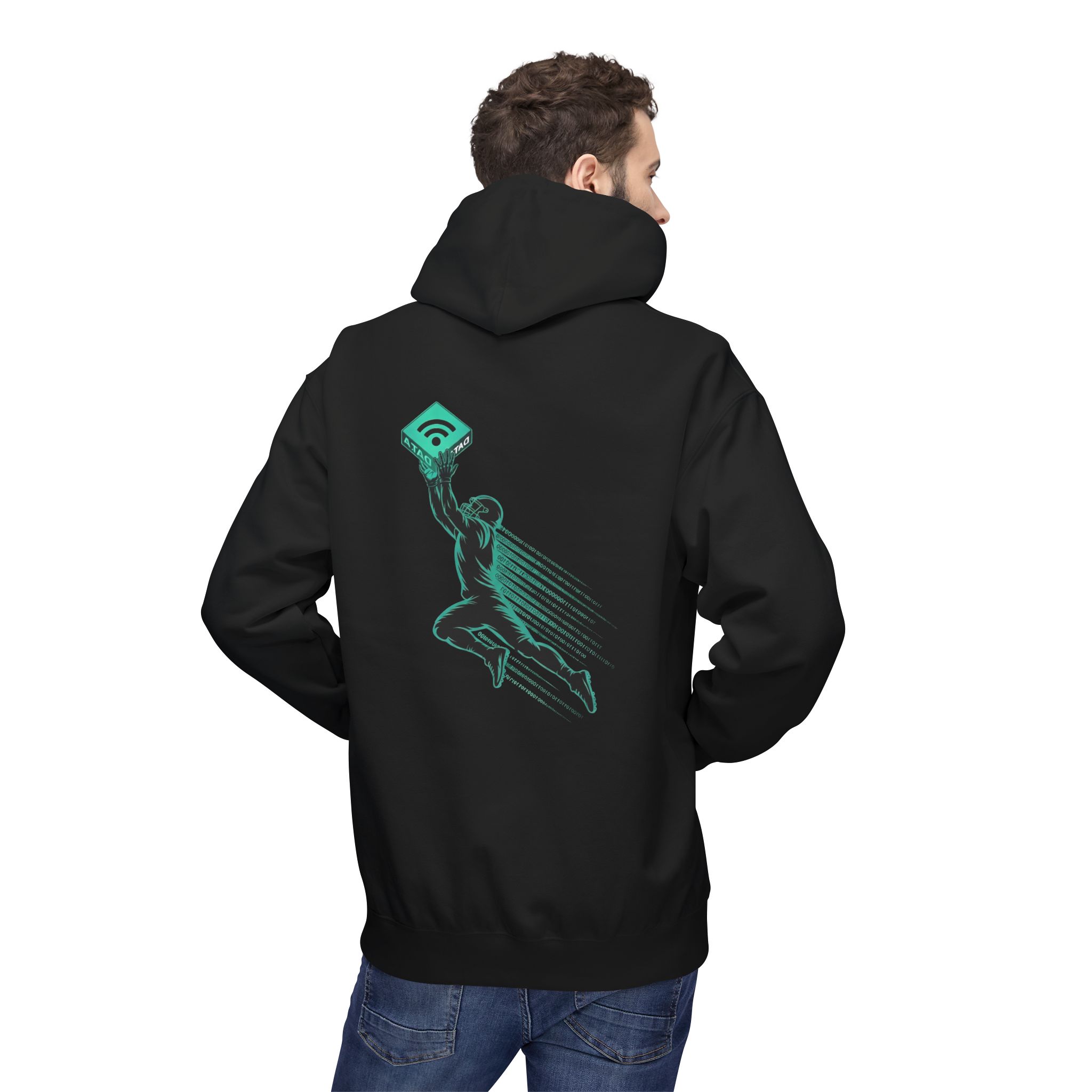 Gridiron Data Catch Hacker Softstyle Hoodie