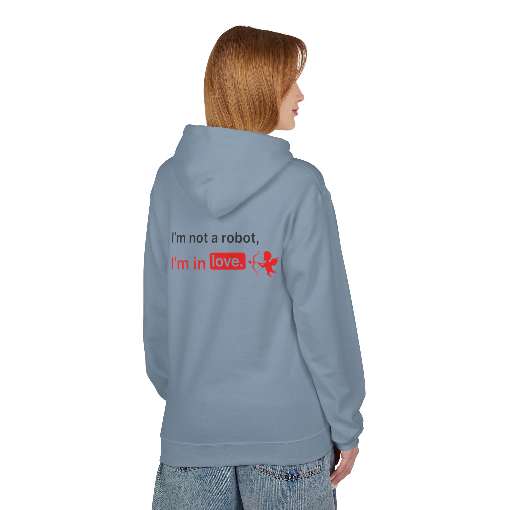 I’m Not a Robot, I’m in Love Cybersecurity Valentine Softstyle Hoodie
