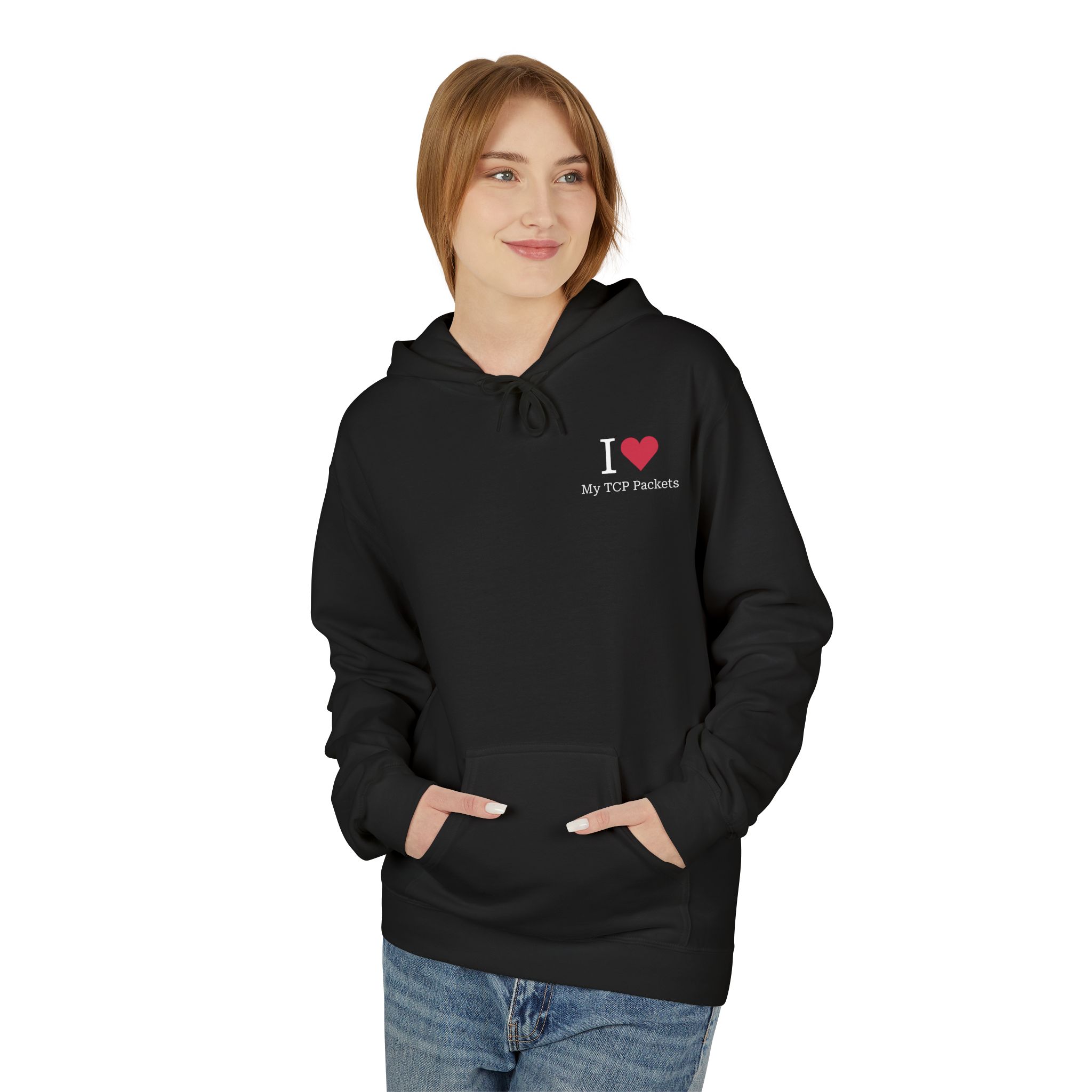 I Love My TCP Packets Softstyle Hoodie