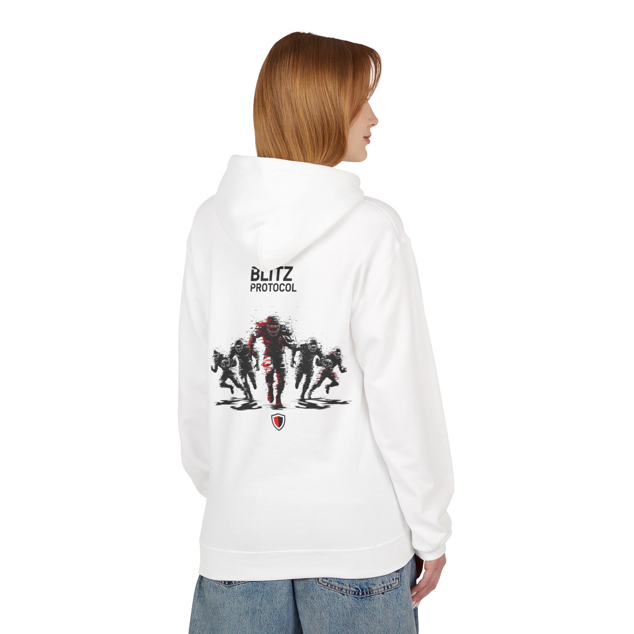 Blitz Protocol Softstyle Hoodie | Gridiron Defense Meets Cyber Ops