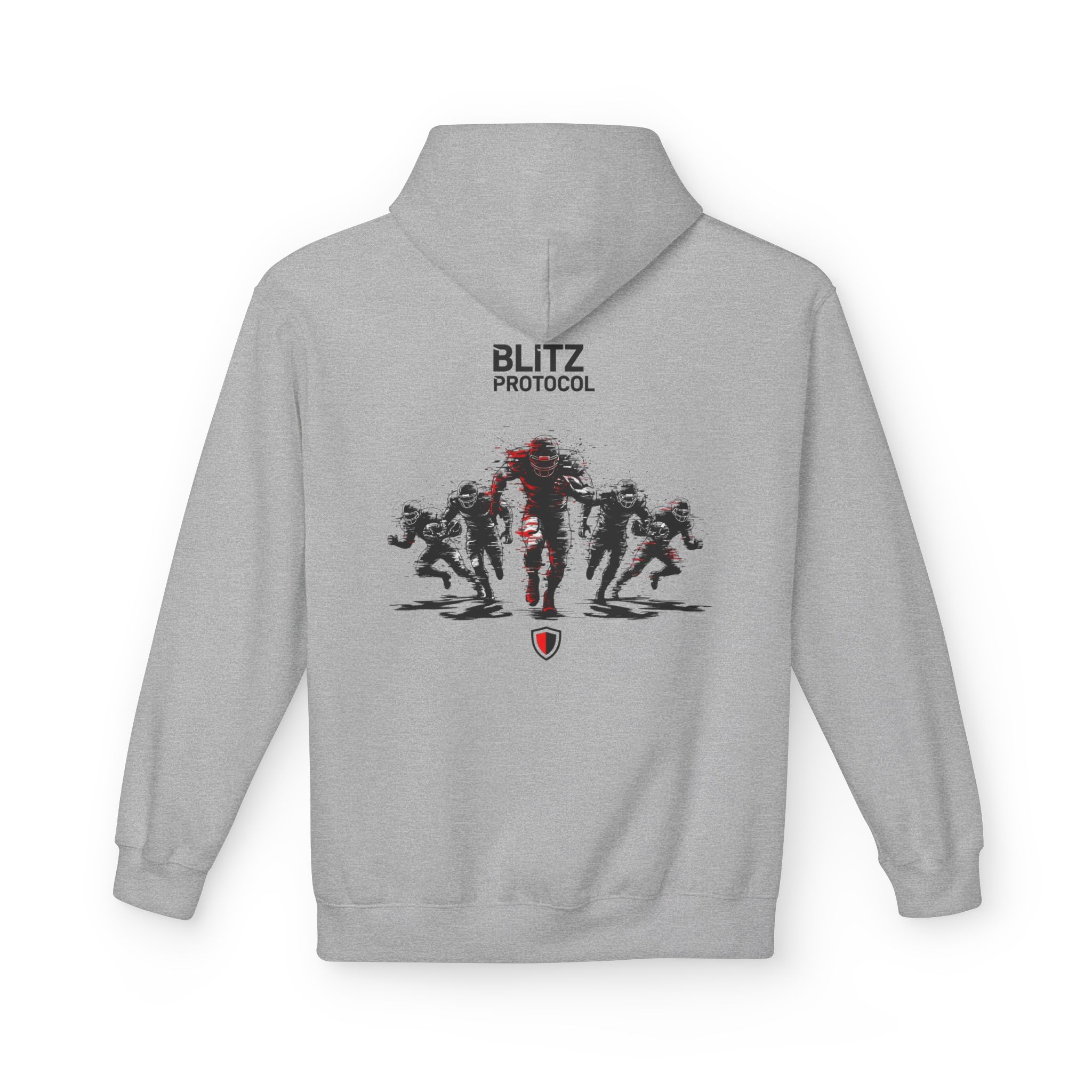 Blitz Protocol Softstyle Hoodie | Gridiron Defense Meets Cyber Ops