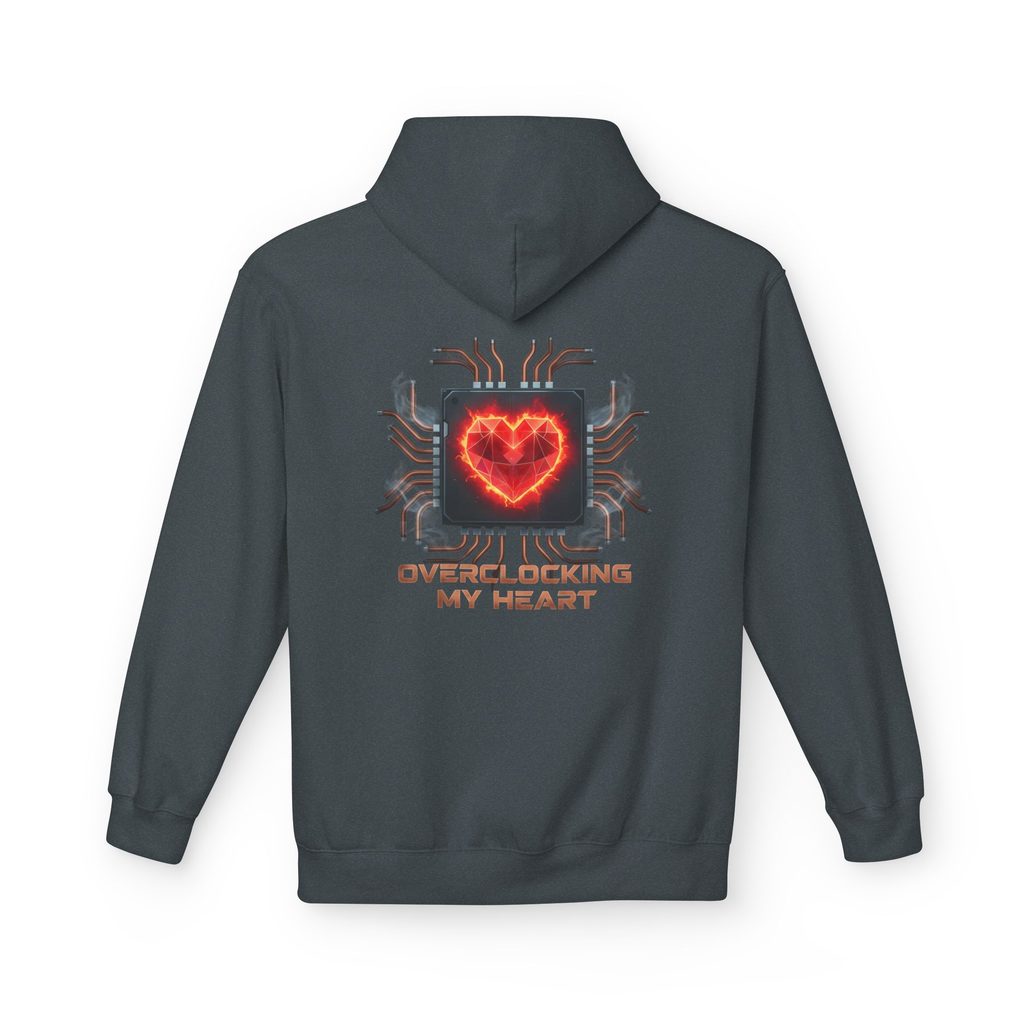 Overclocking My Heart Cybersecurity Softstyle Hoodie