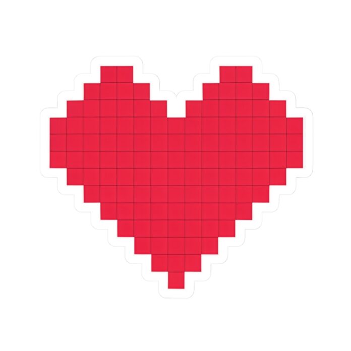 Pixel Heart Love Sticker