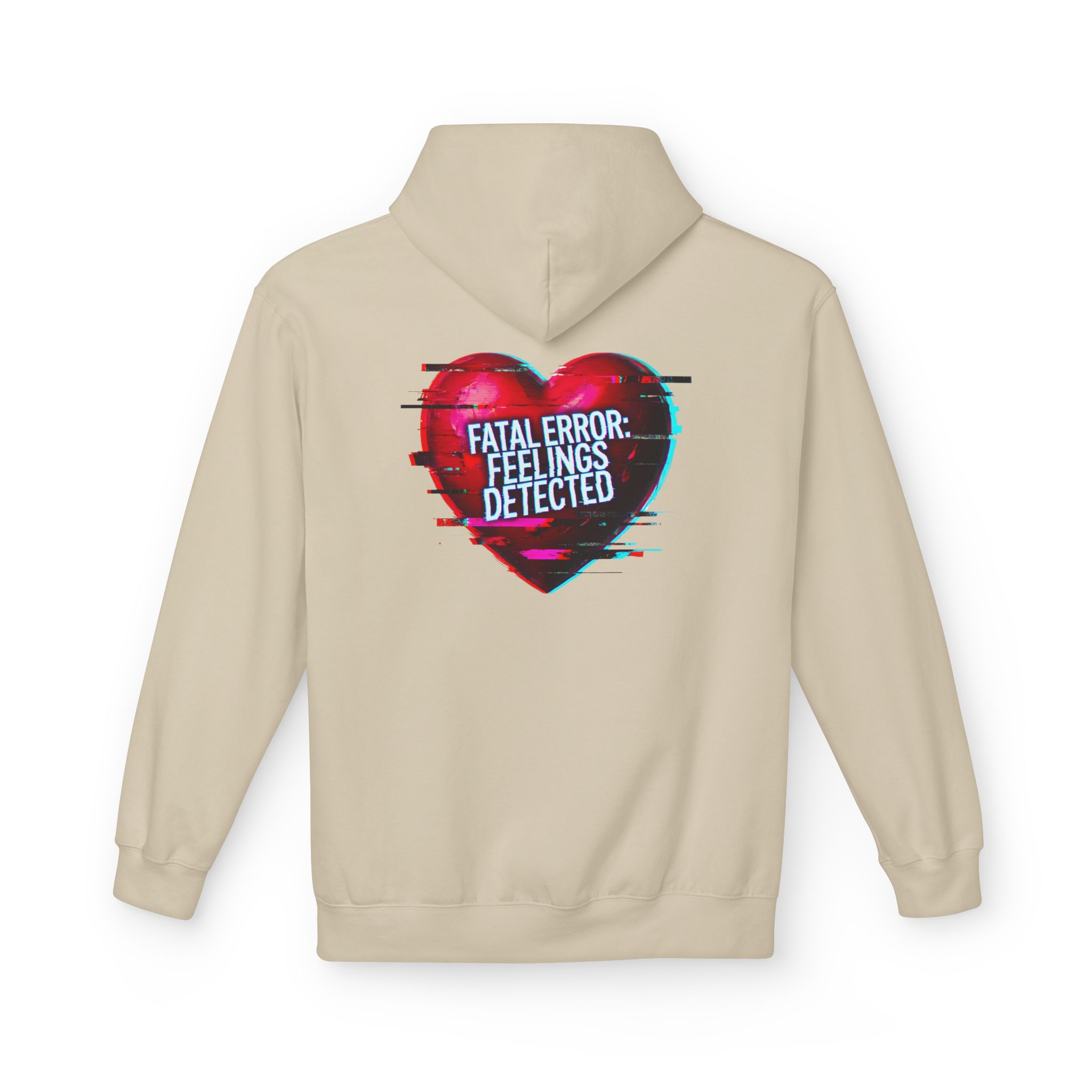 Fatal Error Feelings Detected Cybersecurity Valentine Softstyle Hoodie