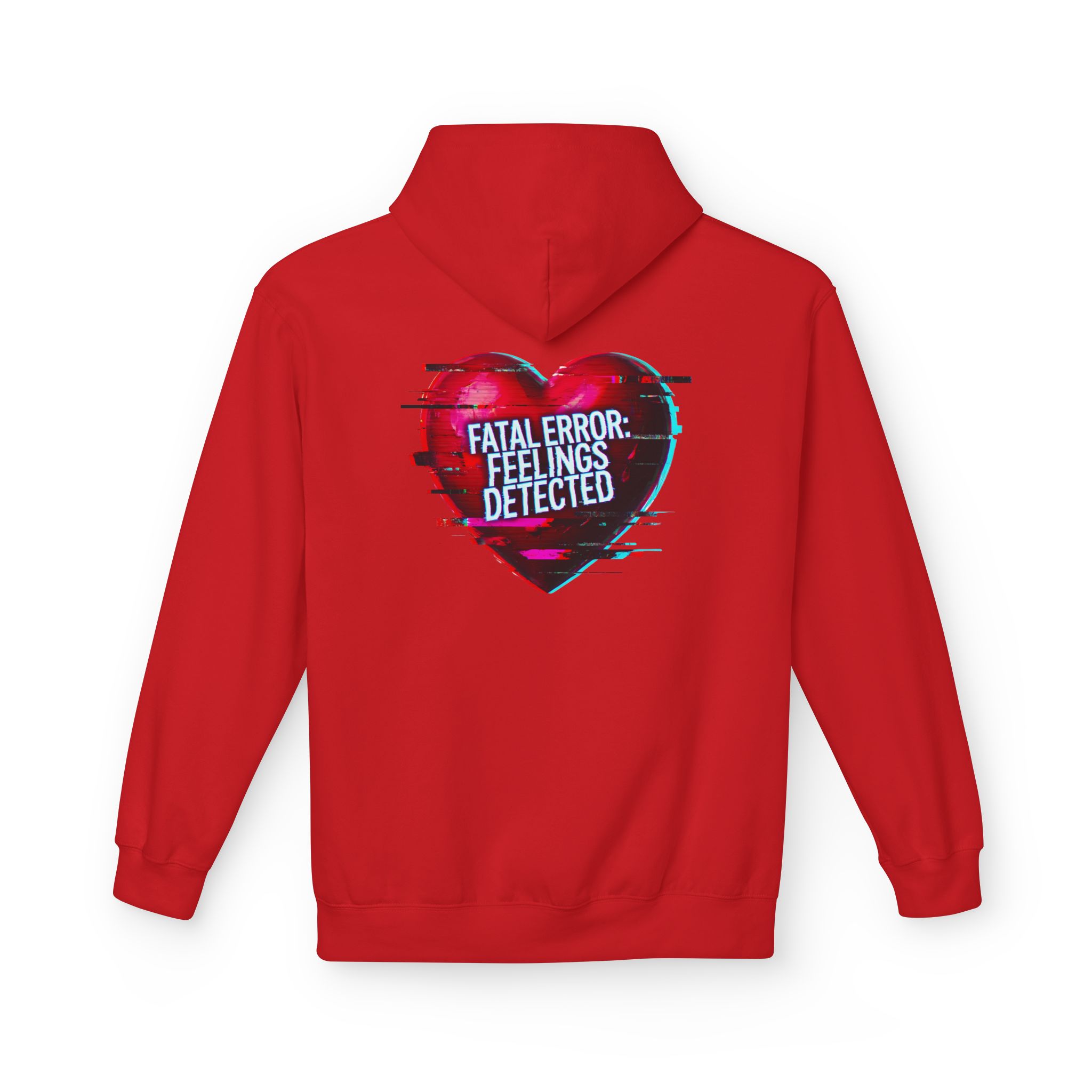 Fatal Error Feelings Detected Cybersecurity Valentine Softstyle Hoodie