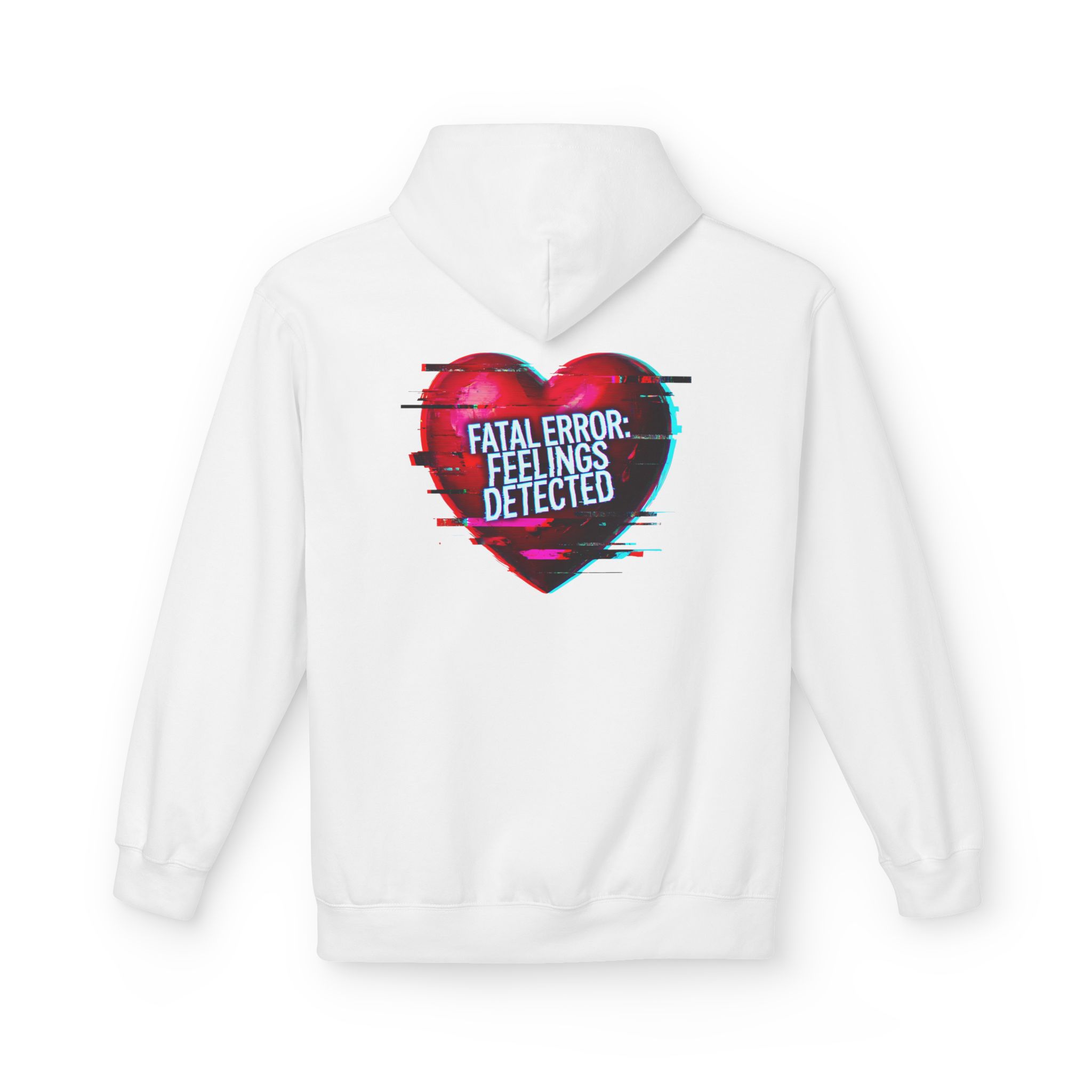 Fatal Error Feelings Detected Cybersecurity Valentine Softstyle Hoodie