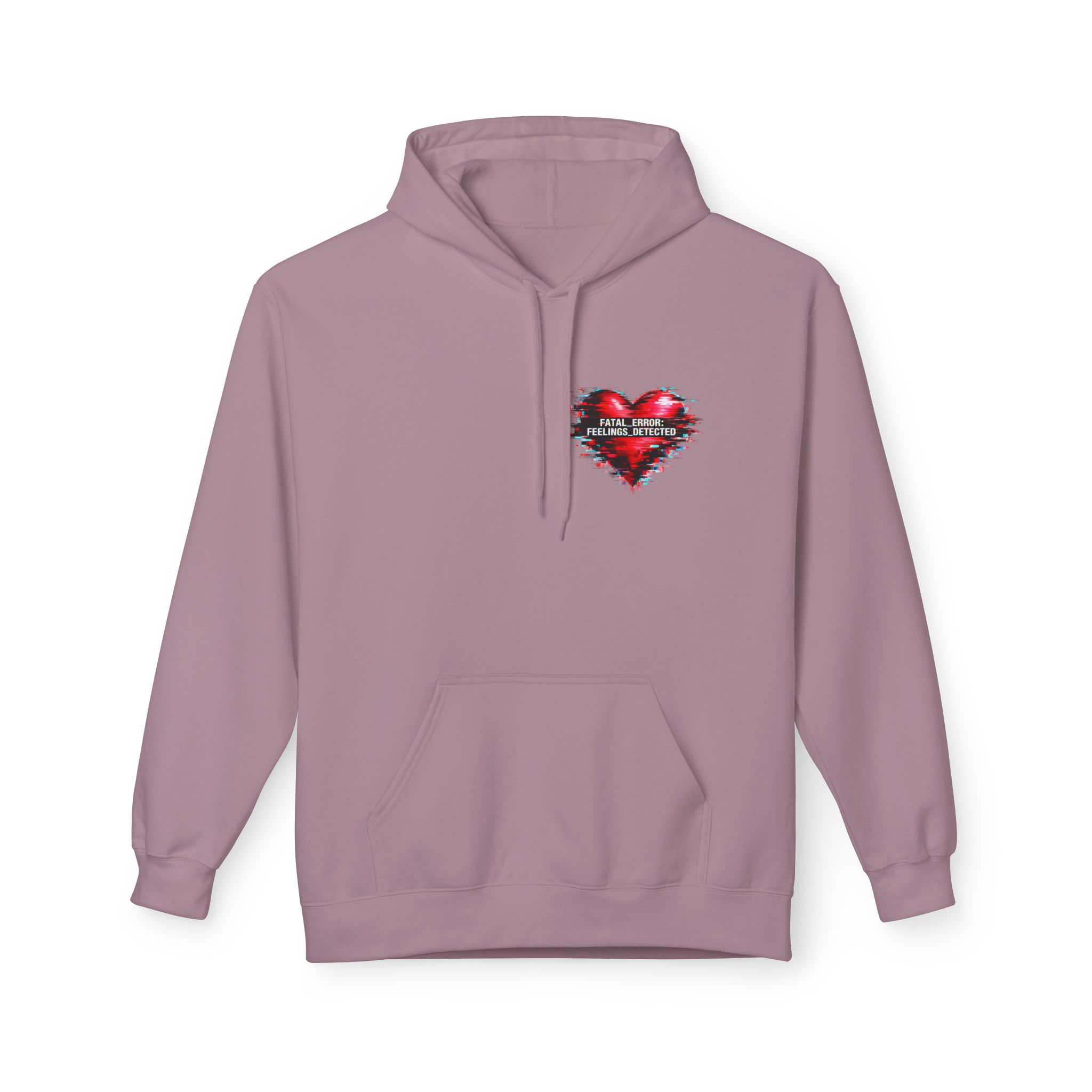 Fatal Error Feelings Detected Cybersecurity Valentine Softstyle Hoodie
