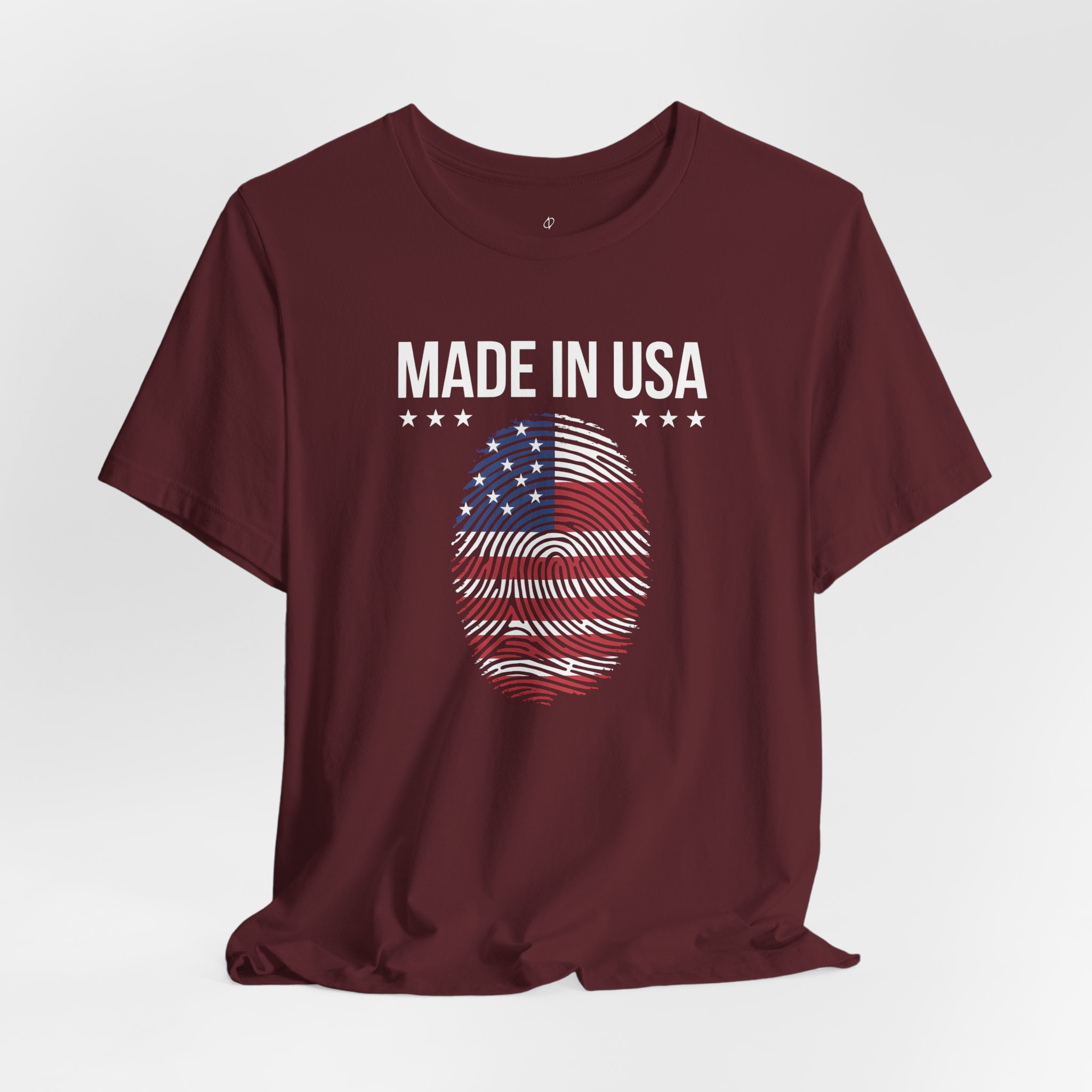 Made in USA Fingerprint Cybersecurity T-Shirt | Digital Identity Infosec Tee