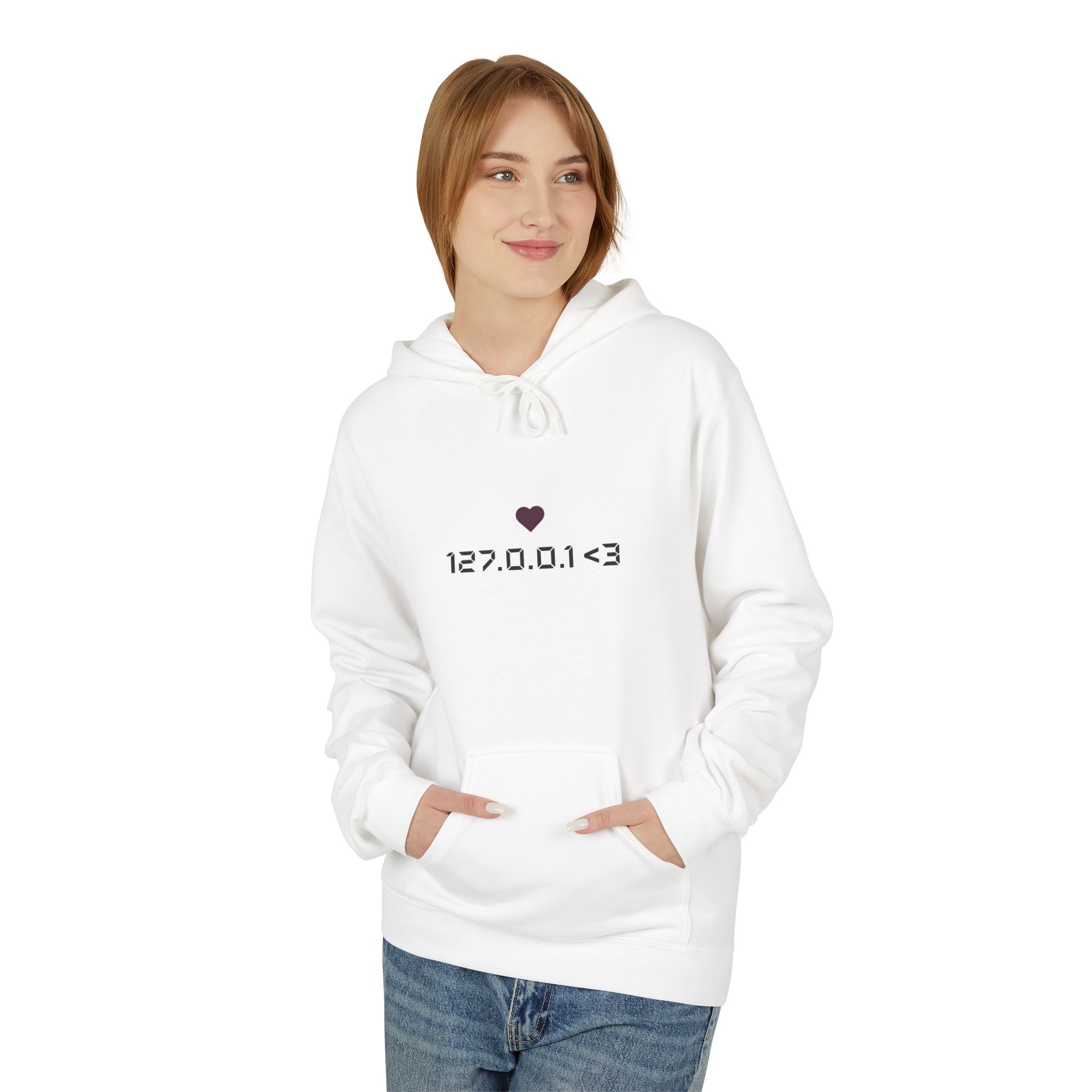 127.0.0.1 <3 Cyber Love Softstyle Hoodie