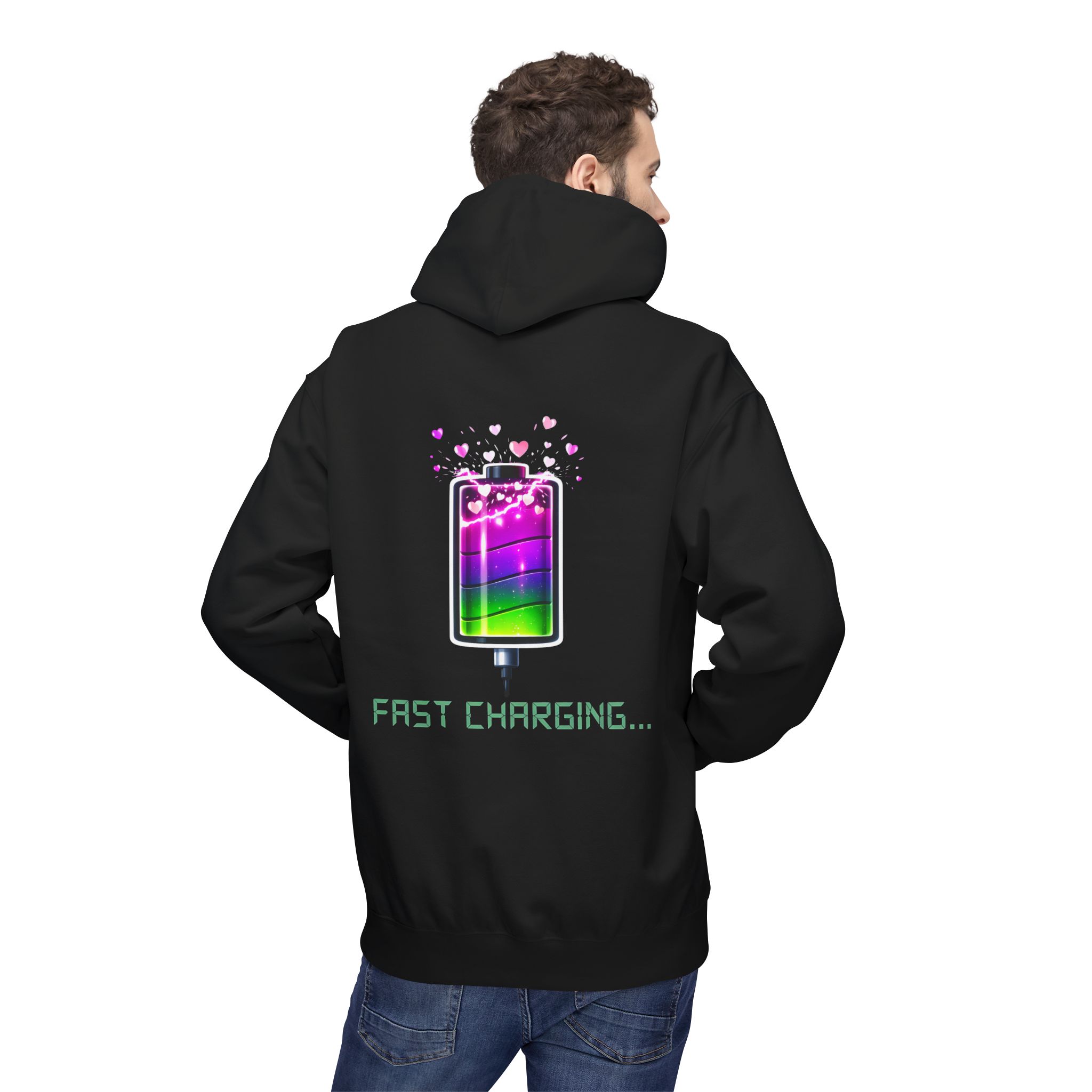 Fast Charging Love Battery Softstyle Hoodie