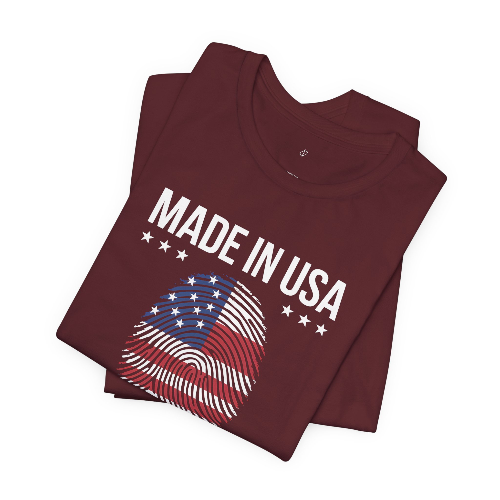 Made in USA Fingerprint Cybersecurity T-Shirt | Digital Identity Infosec Tee