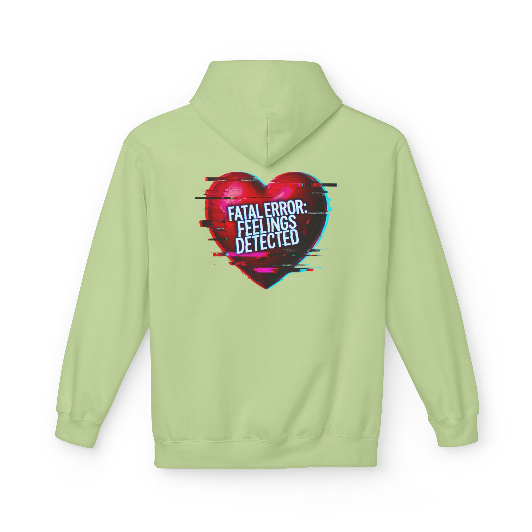 Fatal Error Feelings Detected Cybersecurity Valentine Softstyle Hoodie