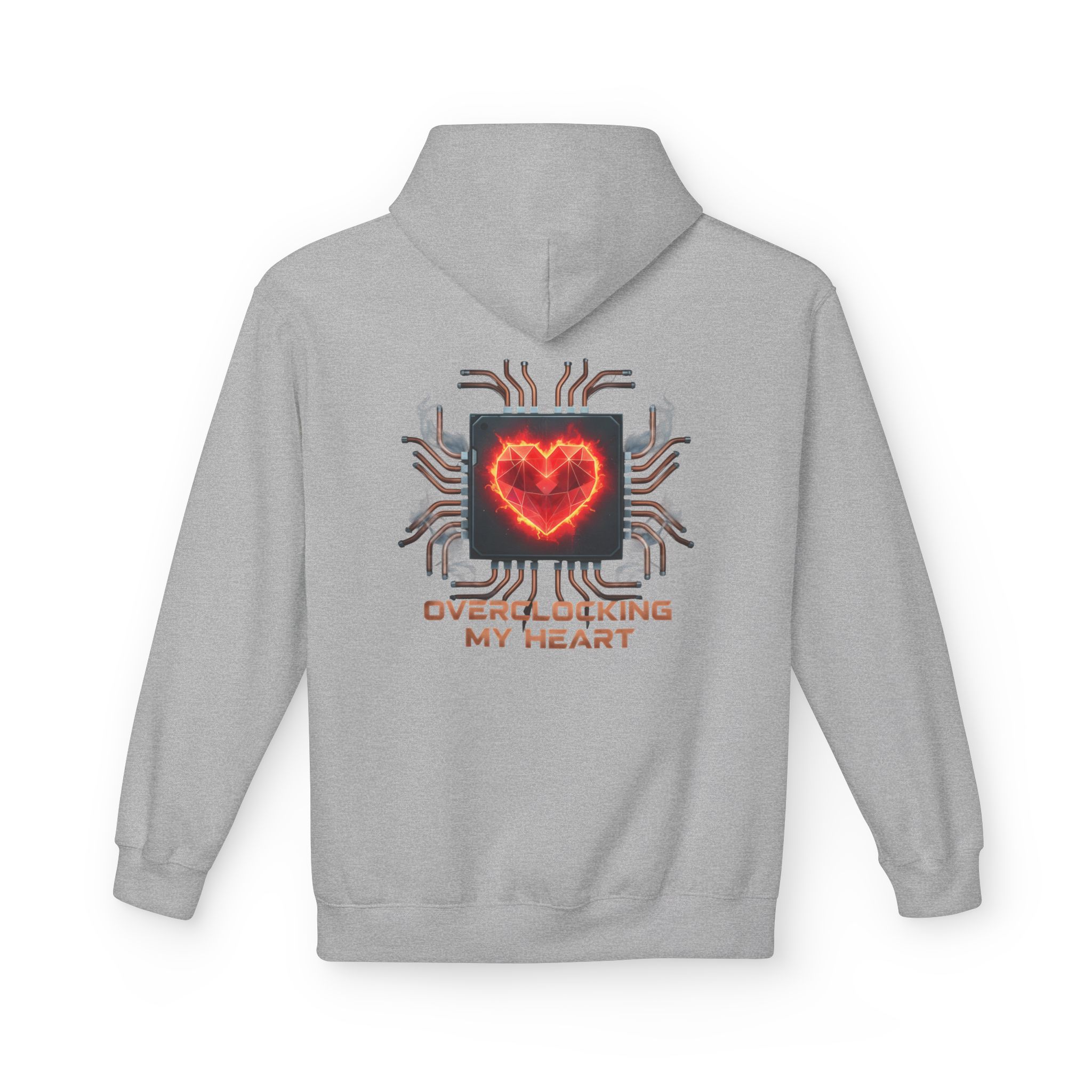 Overclocking My Heart Cybersecurity Softstyle Hoodie
