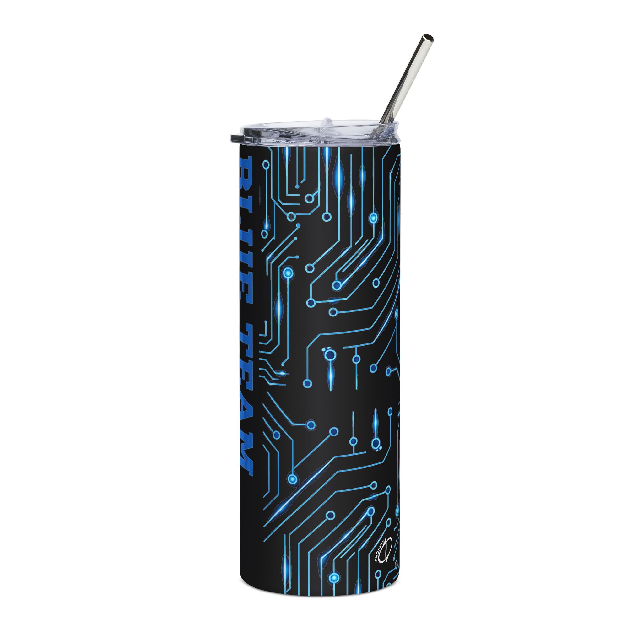 6267212904153111720_2048.jpeg Cybersecurity Blue Team Defense Stainless Tumbler