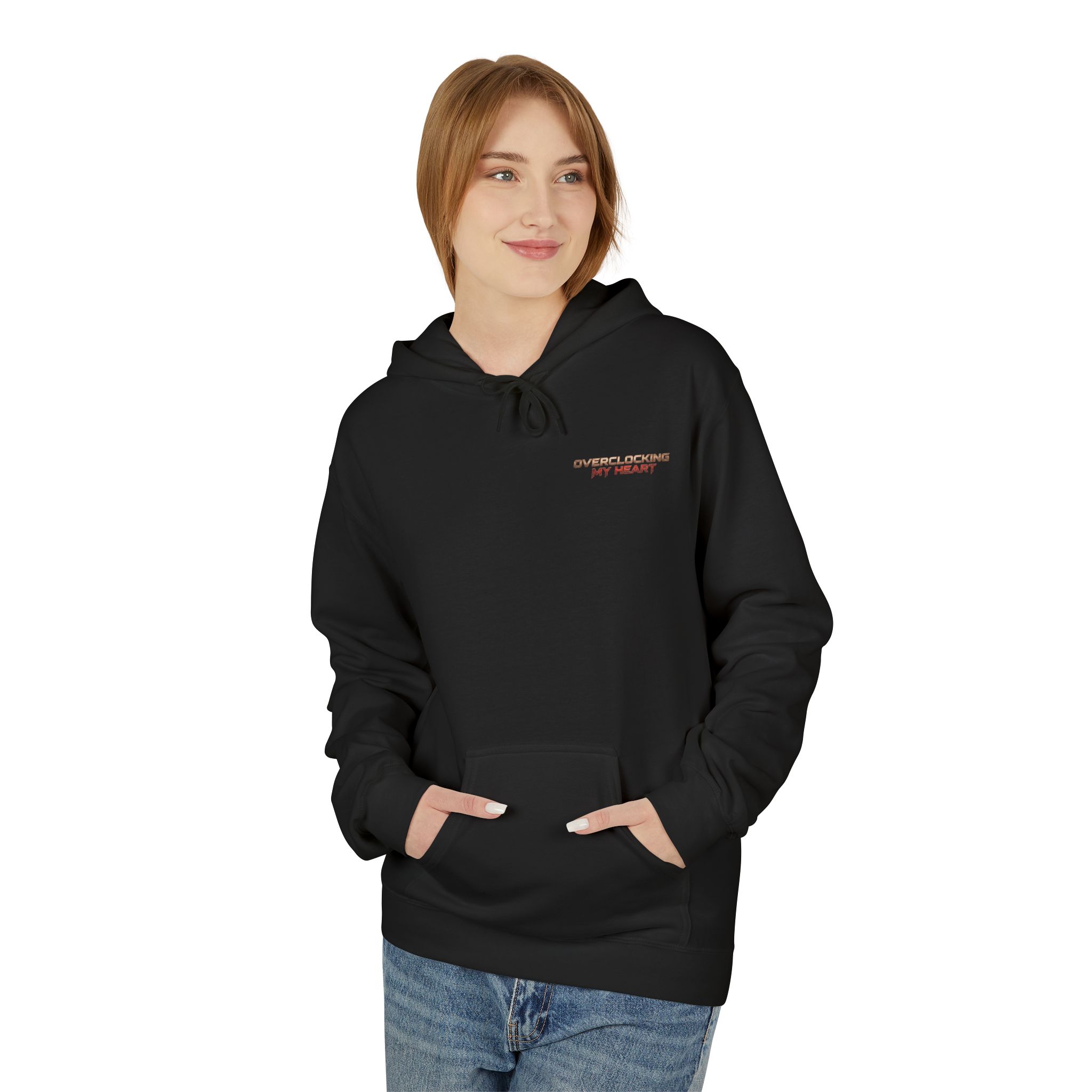 Overclocking My Heart Cybersecurity Softstyle Hoodie