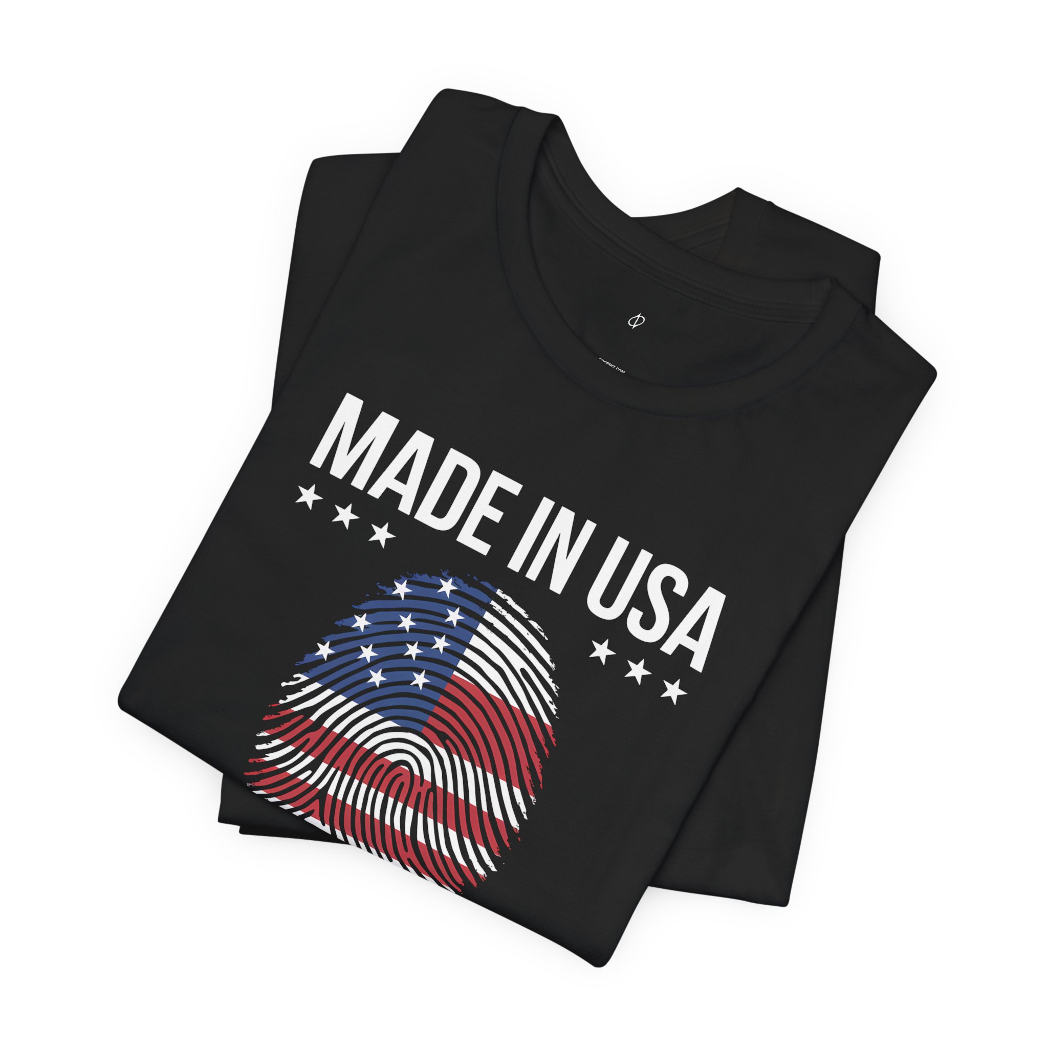 Made in USA Fingerprint Cybersecurity T-Shirt | Digital Identity Infosec Tee