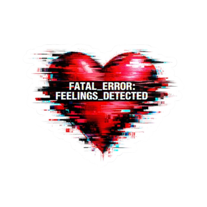 Glitch Heart Sticker