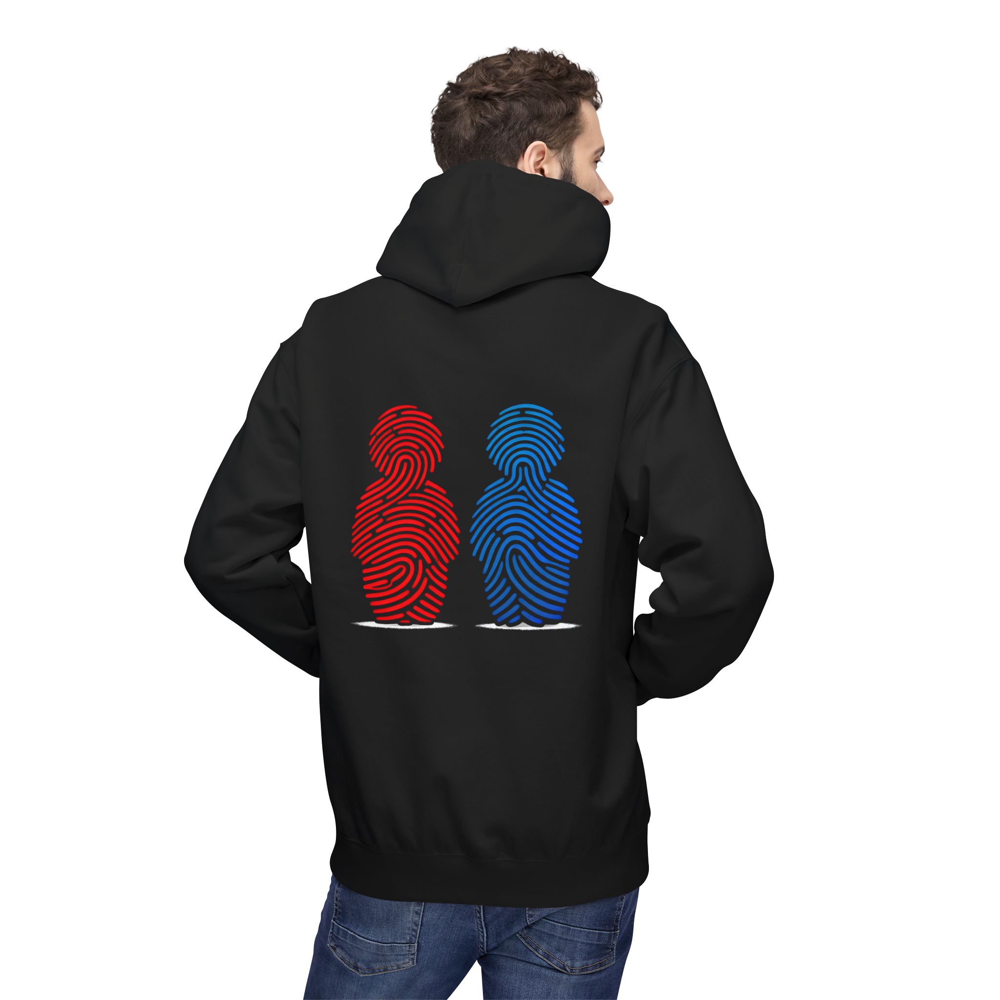 Cybersecurity Couples Fingerprint Softstyle Hoodie